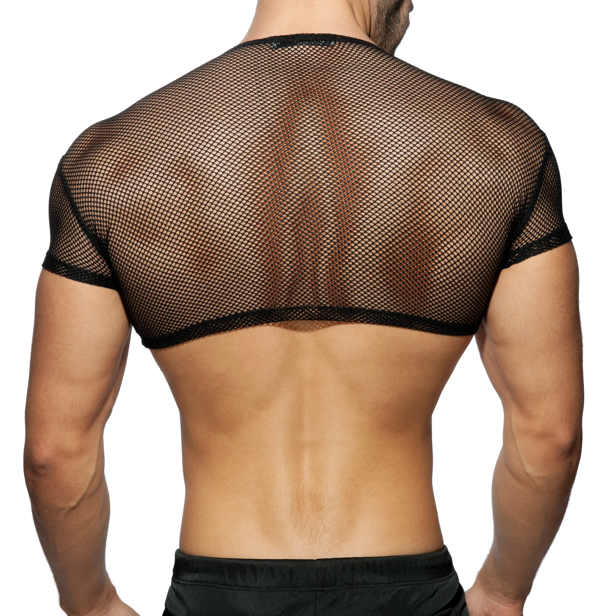 Addicted C-Through Crop Top Black AD843 - Image 3