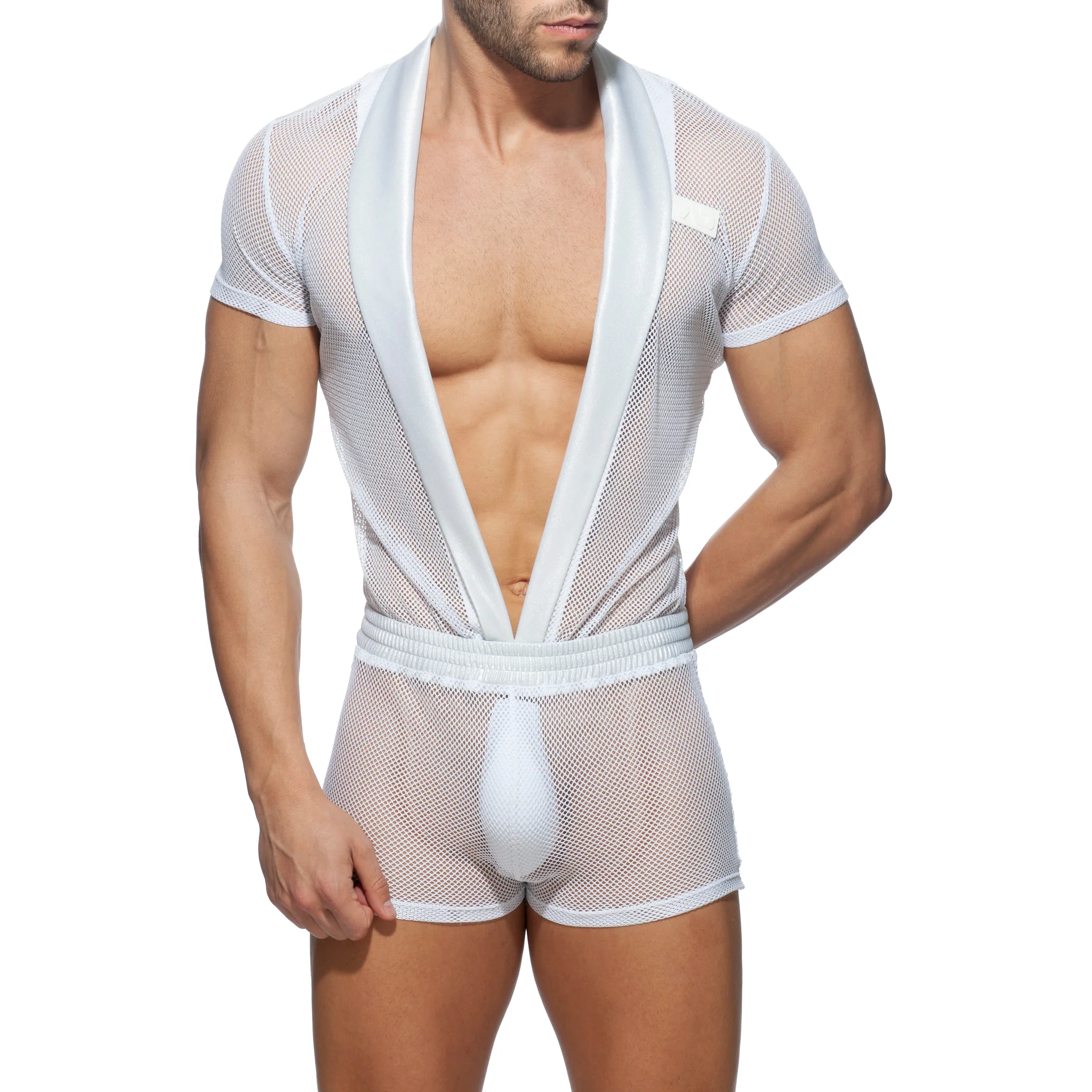 Addicted C-Through Sexy Suit White AD844 - Image 2