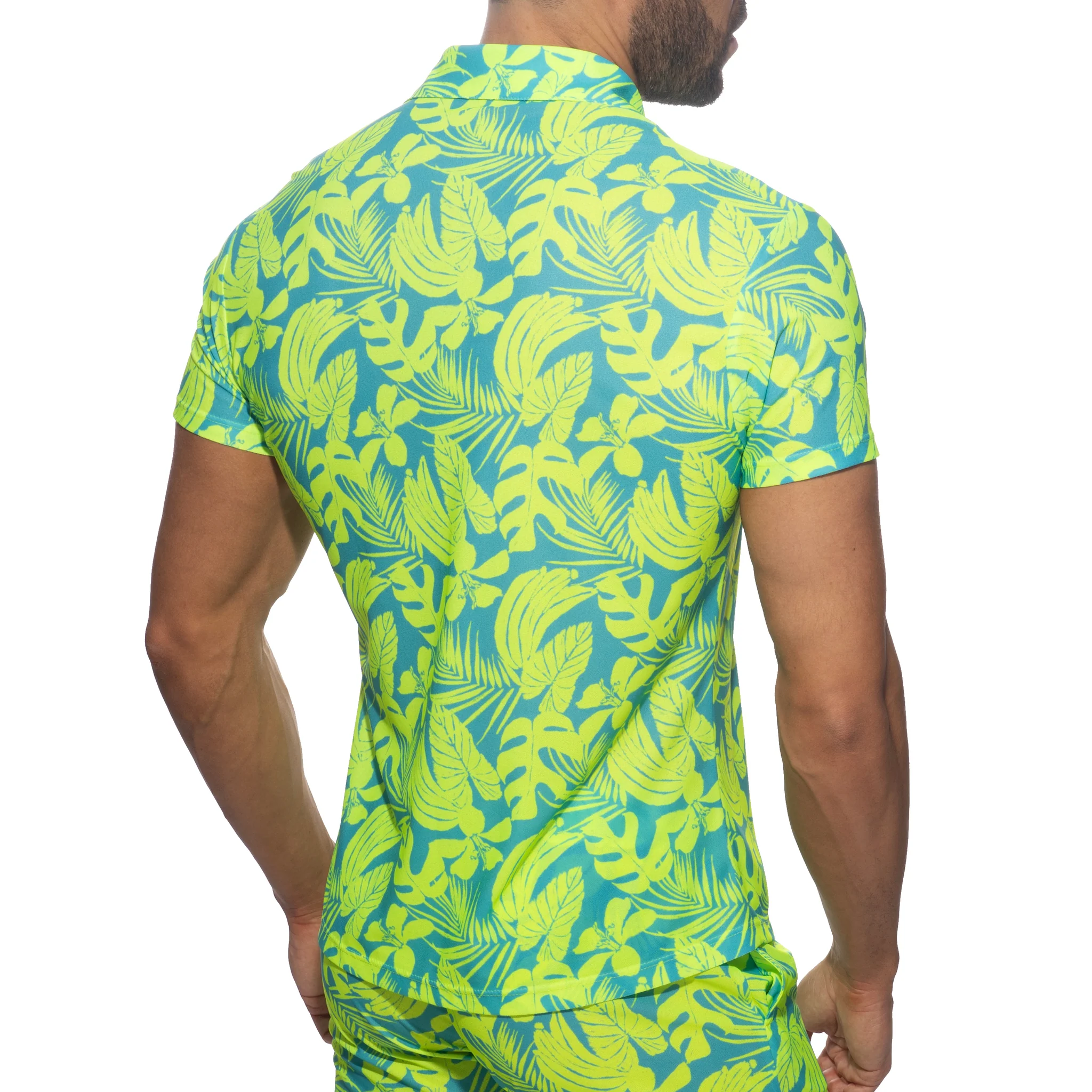 Addicted Calatheas Shirt Neon Yellow AD1367 - Image 3