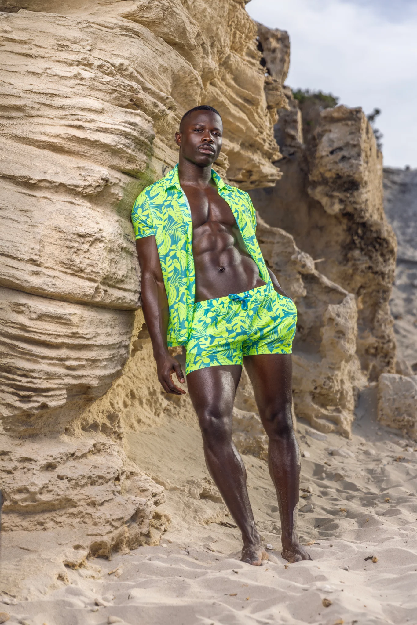 Addicted Calatheas Shirt Neon Yellow AD1367 - Image 5
