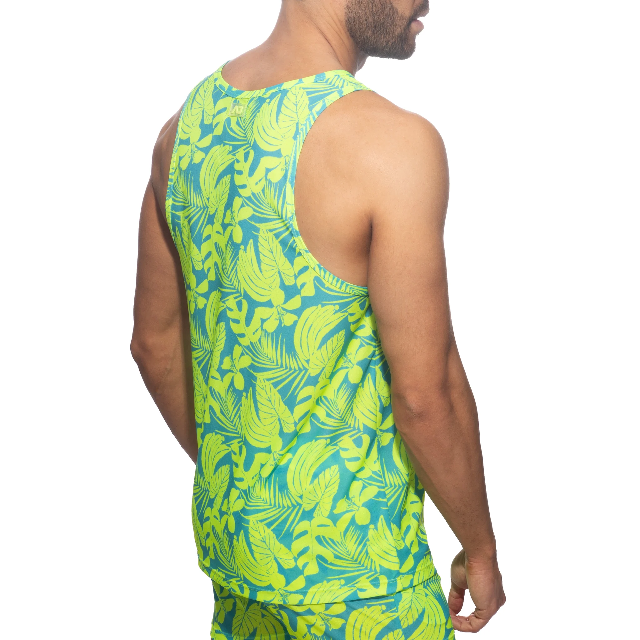 Addicted Calatheas Tank Top Neon Yellow AD1365 - Image 3