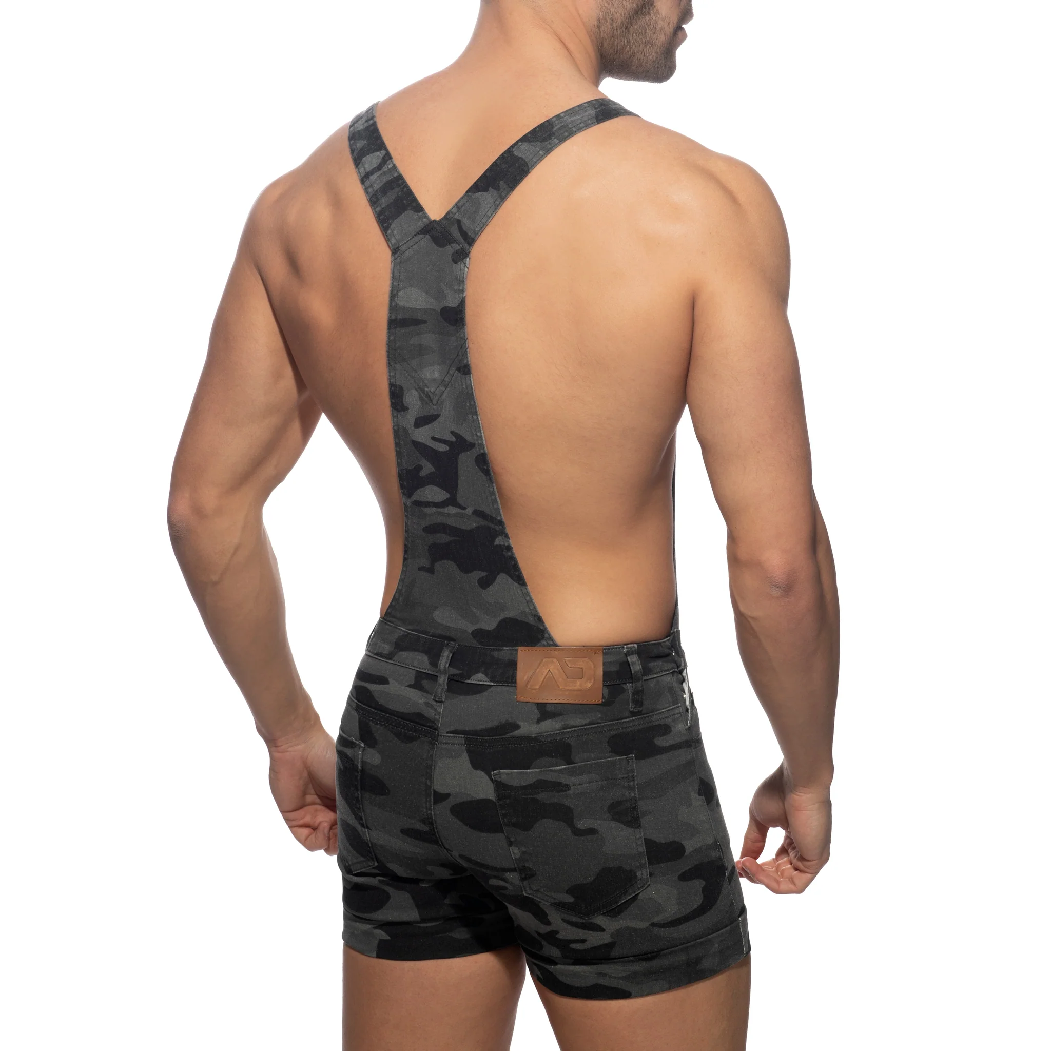 Addicted Camo Jeans Overalls Grey Camouflage AD1106 - Image 3