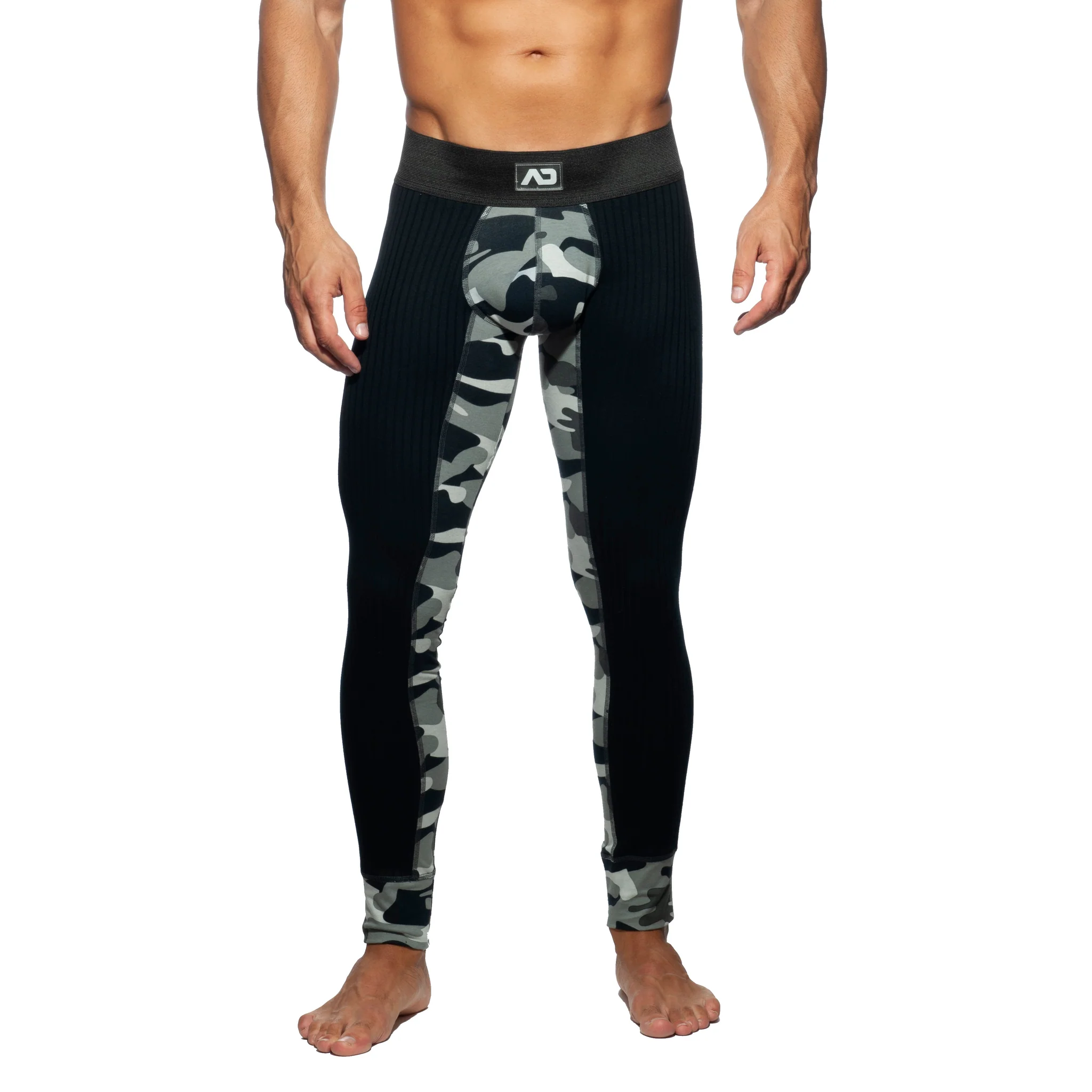 Addicted Camo-Rib Long John Grey Camouflage AD781 - Image 2