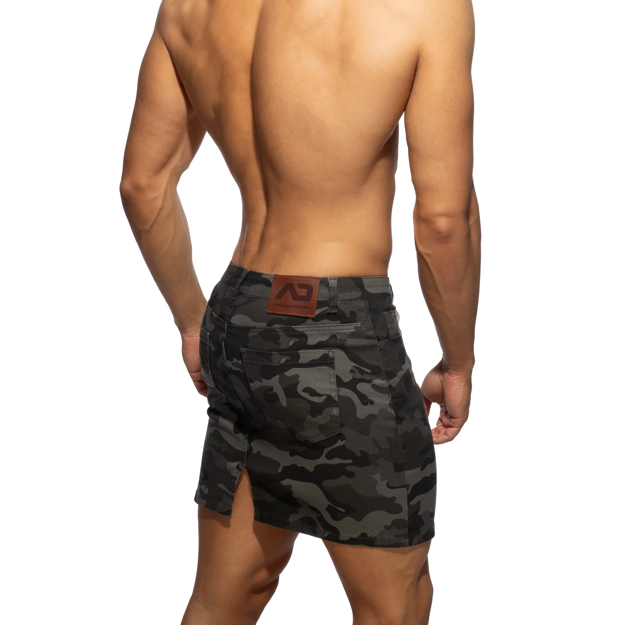 Addicted Camo Short Skirt Grey Camouflage AD1298 - Image 3