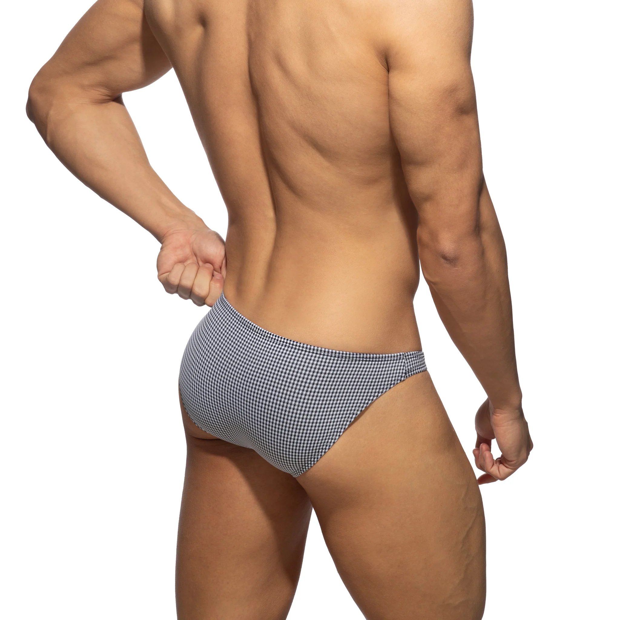 Addicted Chess Bikini Brief Black AD1350 - Image 3