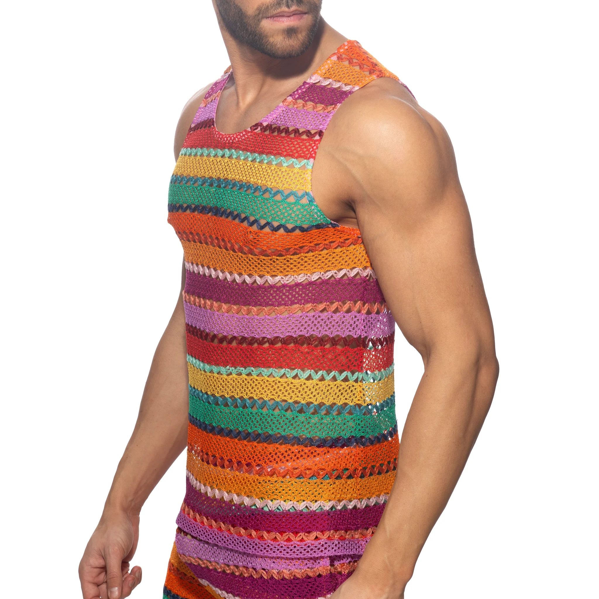 Addicted Chicano Tank Top Orange AD1364