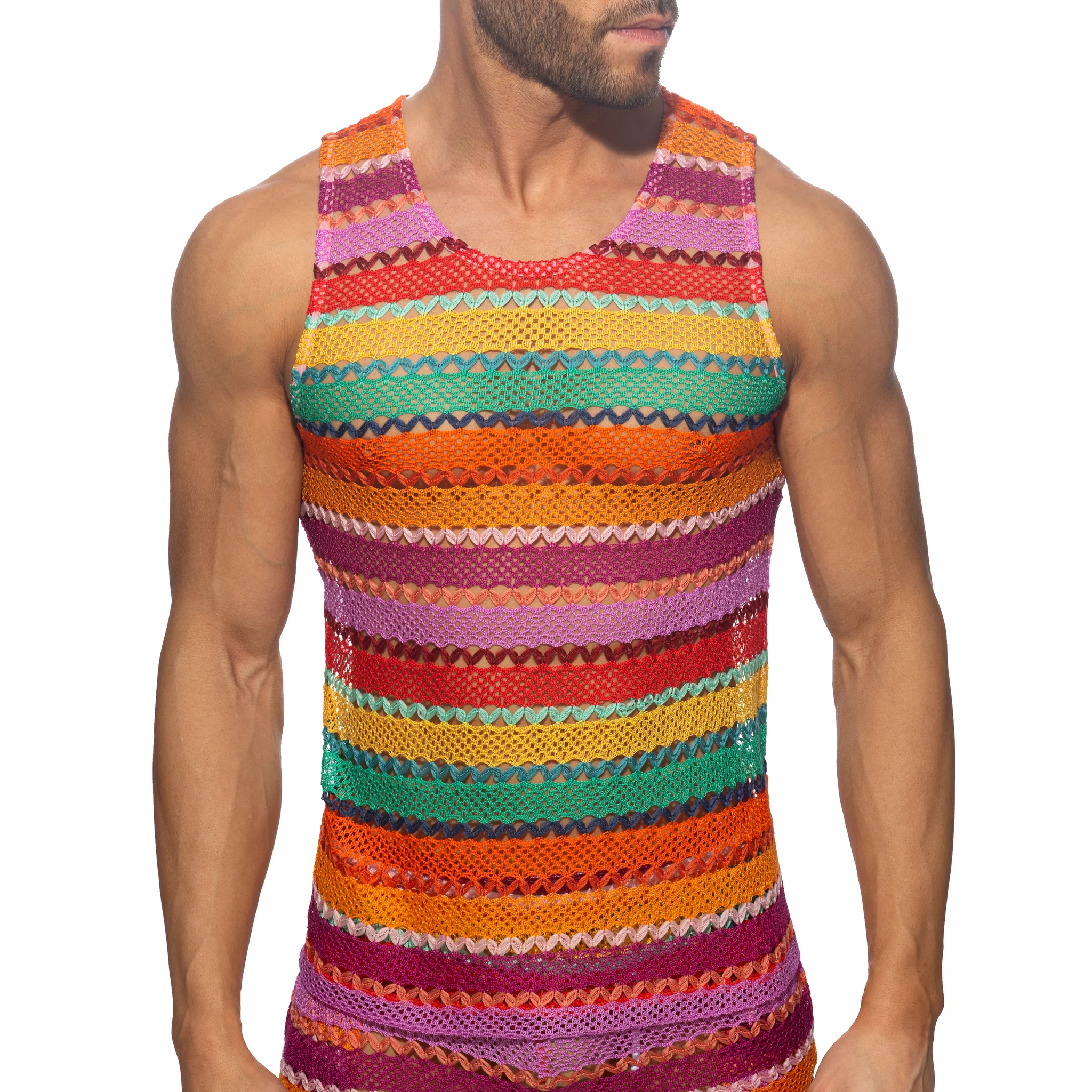 Addicted Chicano Tank Top Orange AD1364 - Image 2