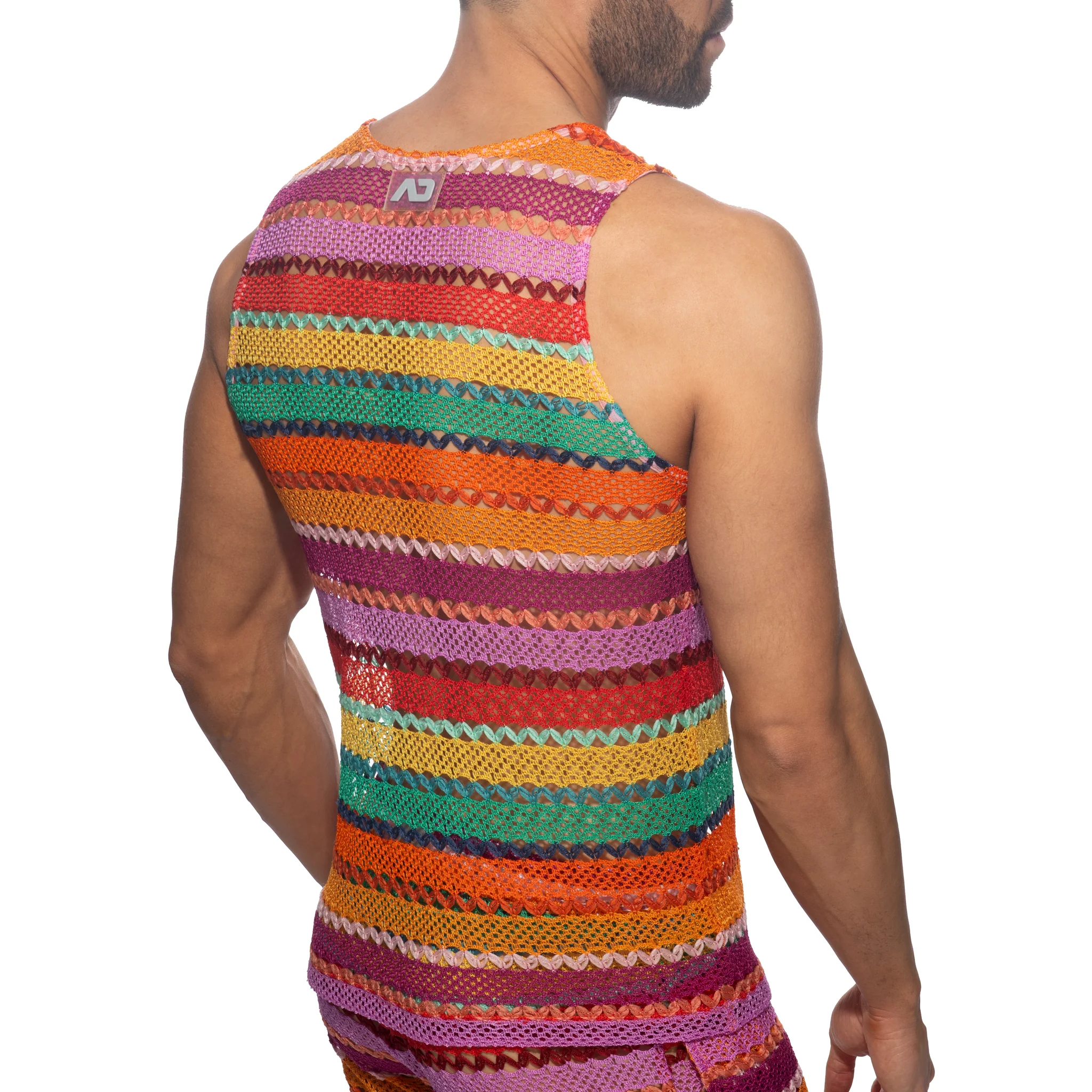 Addicted Chicano Tank Top Orange AD1364 - Image 3