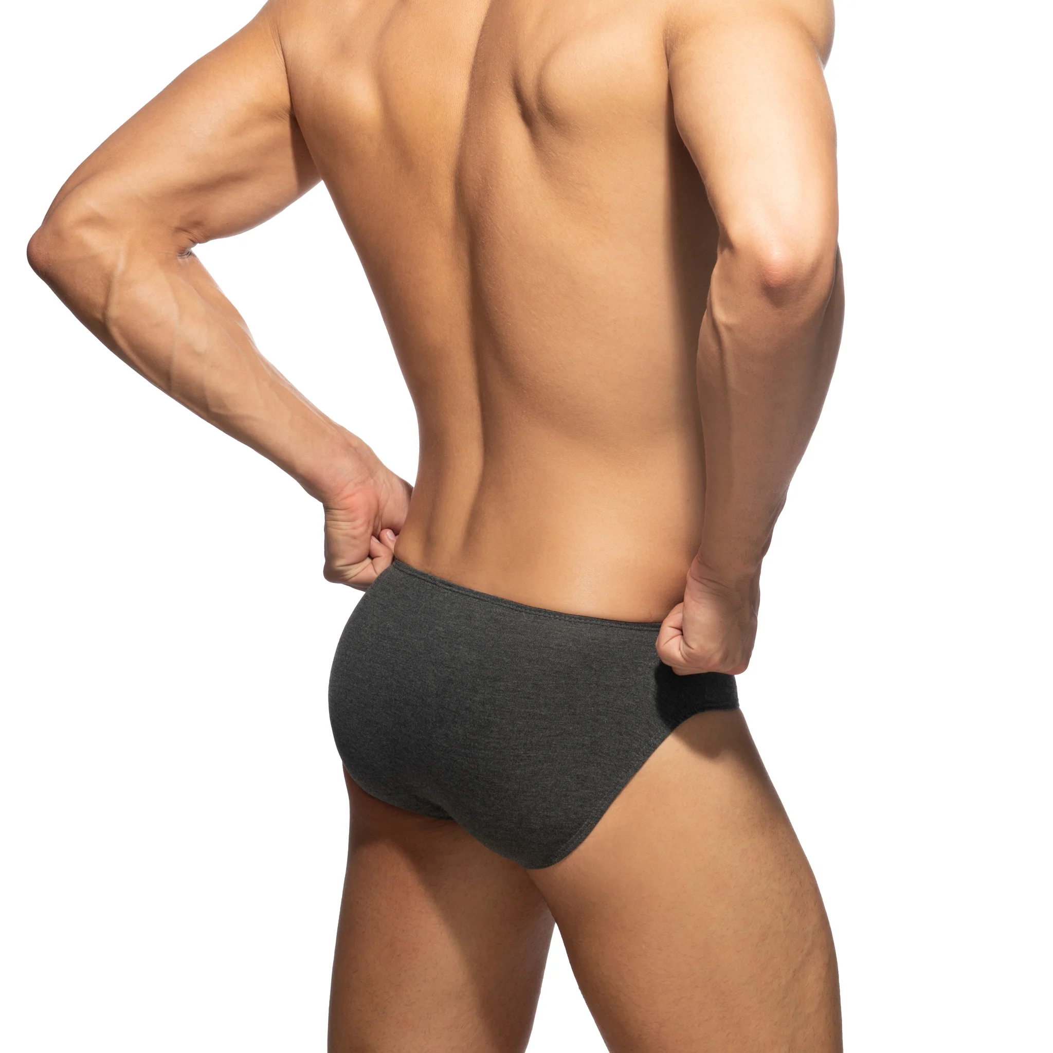 Addicted Cotton Bikini Brief Charcoal AD985 - Image 3
