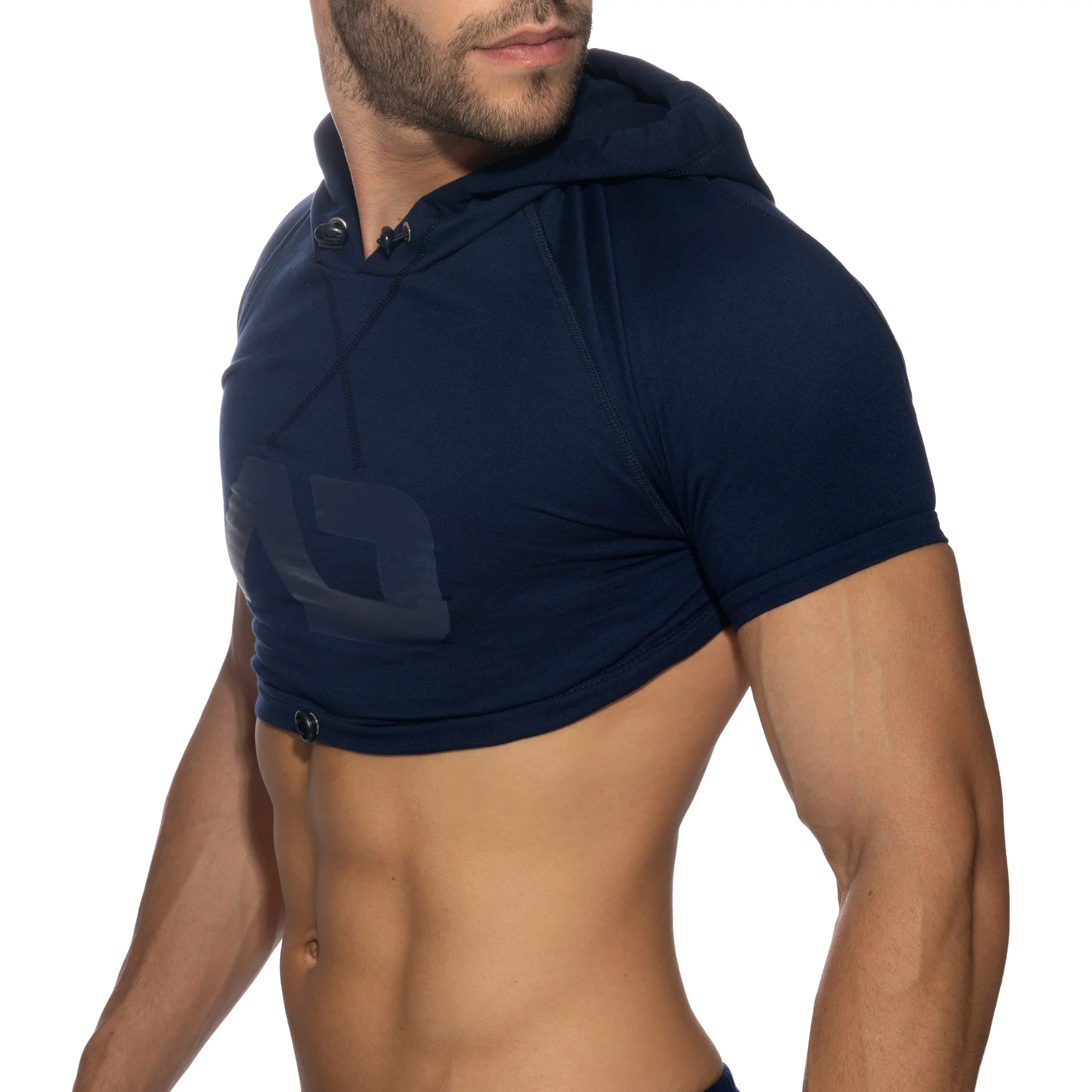 Addicted Crop Hoodie Navy AD1000