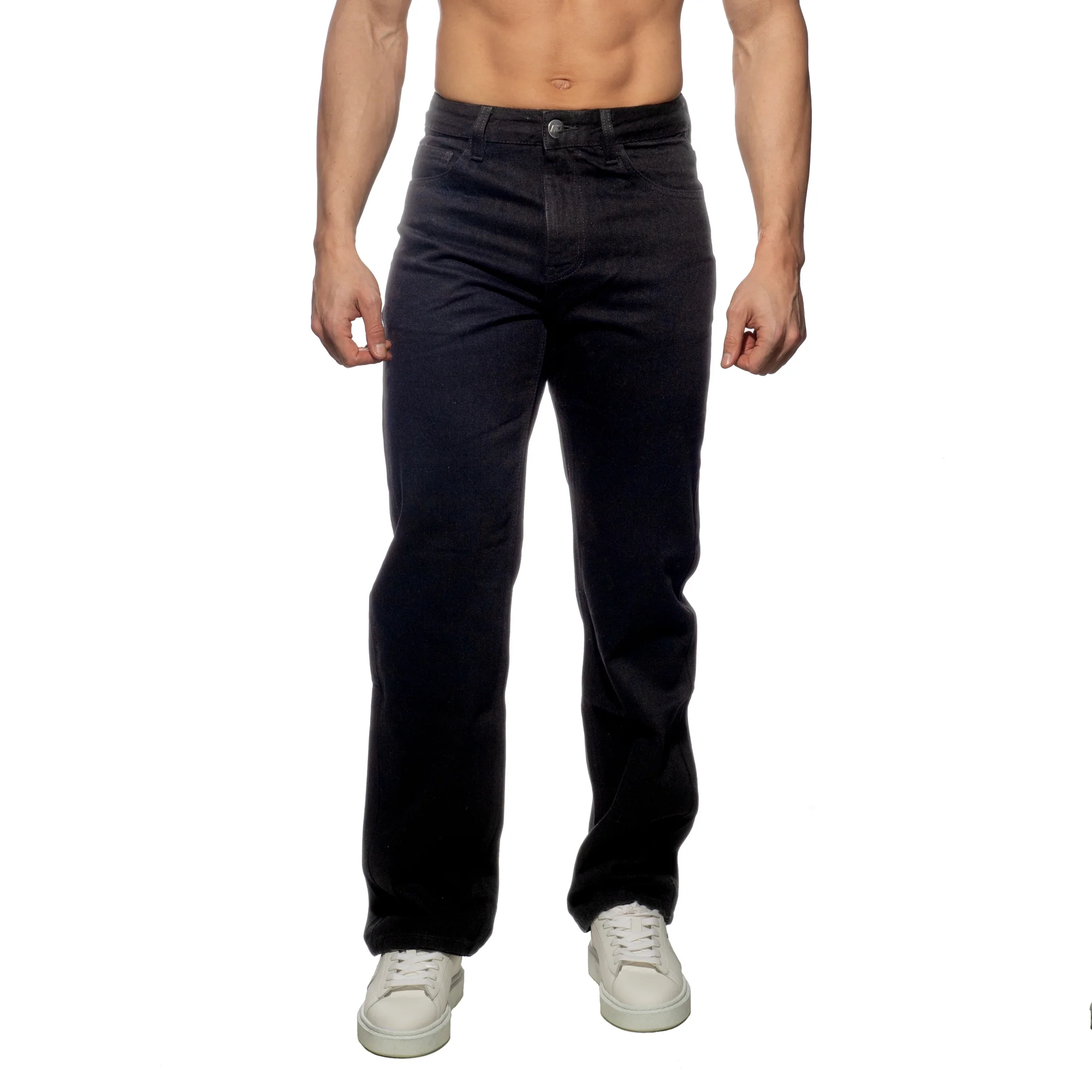 Addicted Denim Baggy Fit Jeans Black AD1398 - Image 2