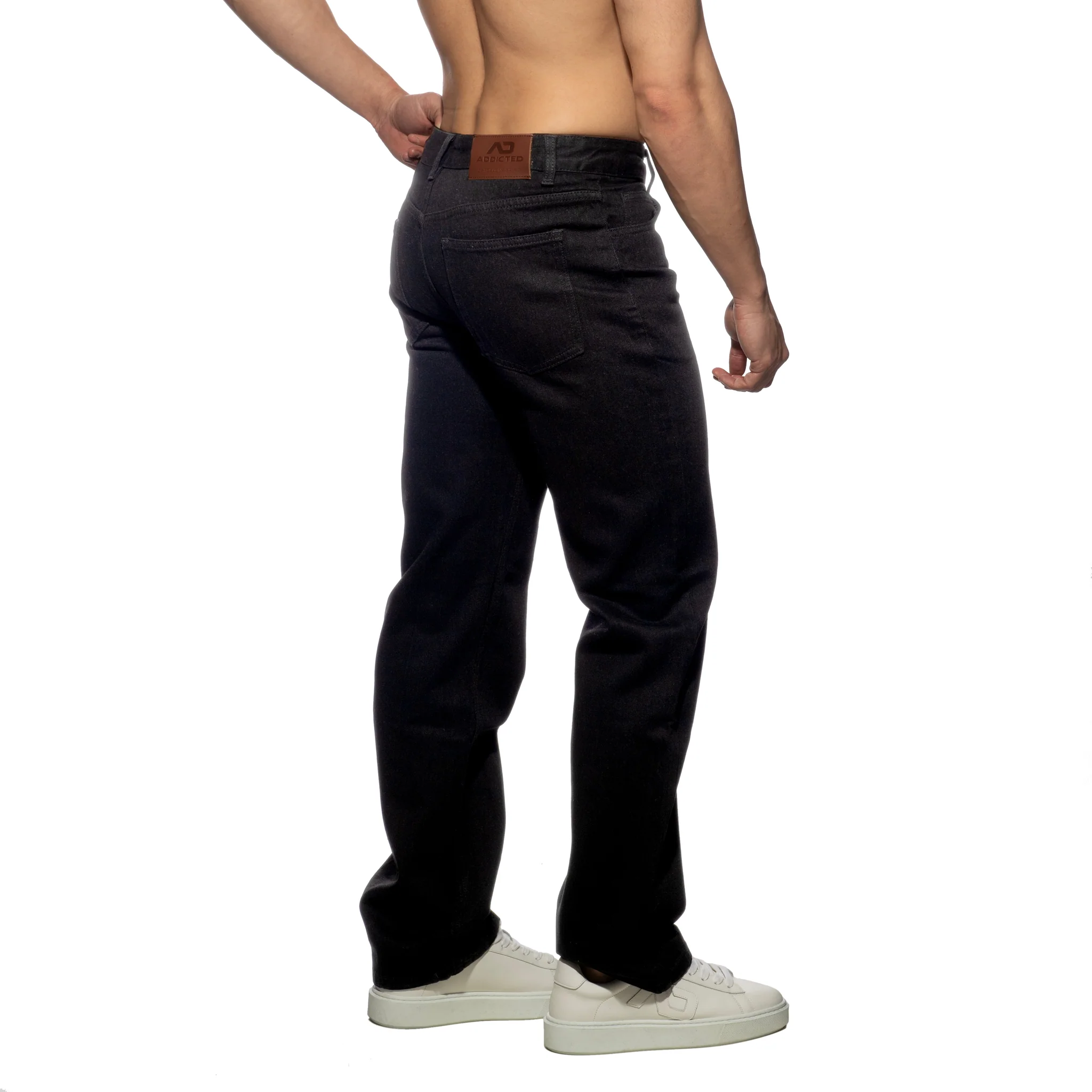 Addicted Denim Baggy Fit Jeans Black AD1398 - Image 3