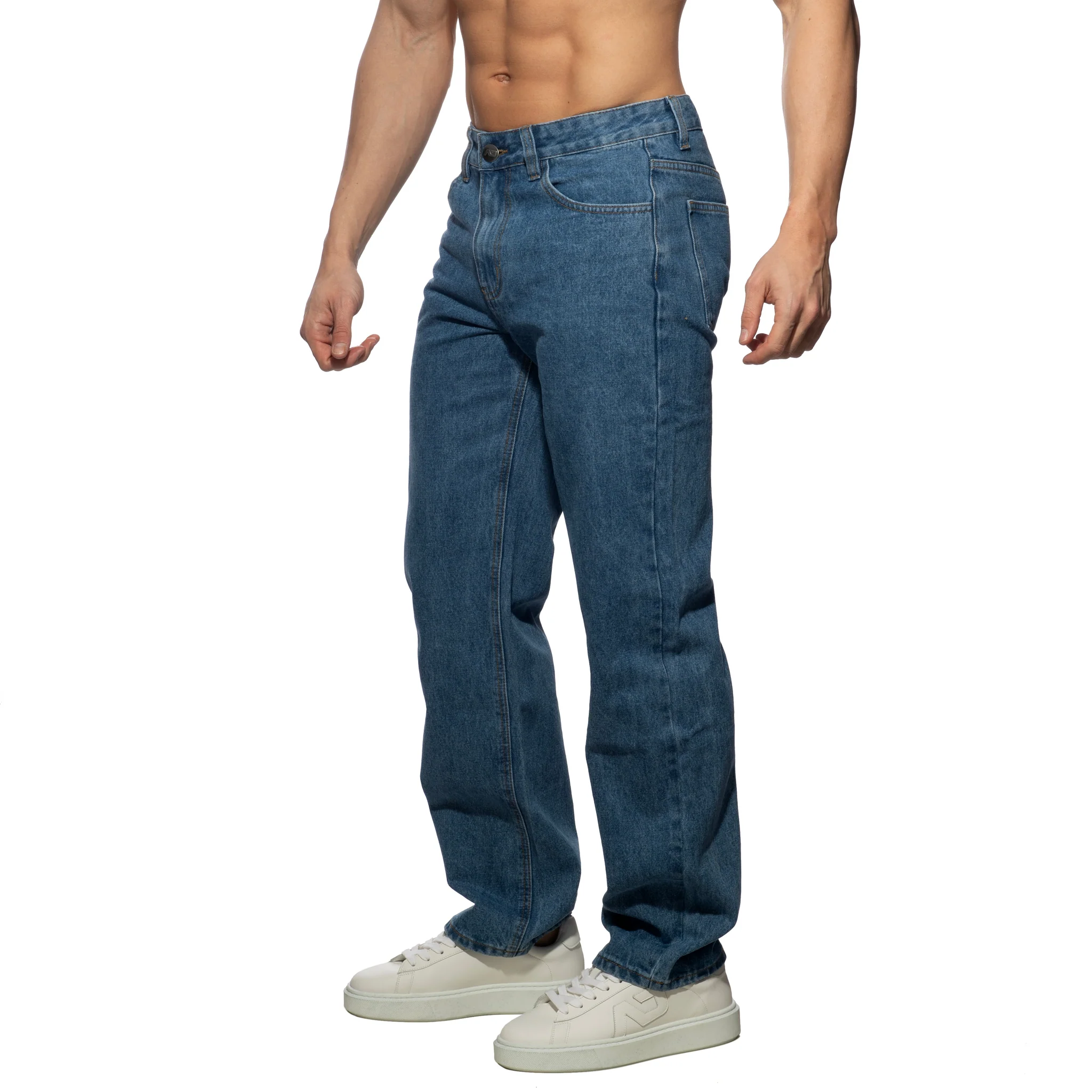 Addicted Denim Baggy Fit Jeans Dark Jeans AD1398