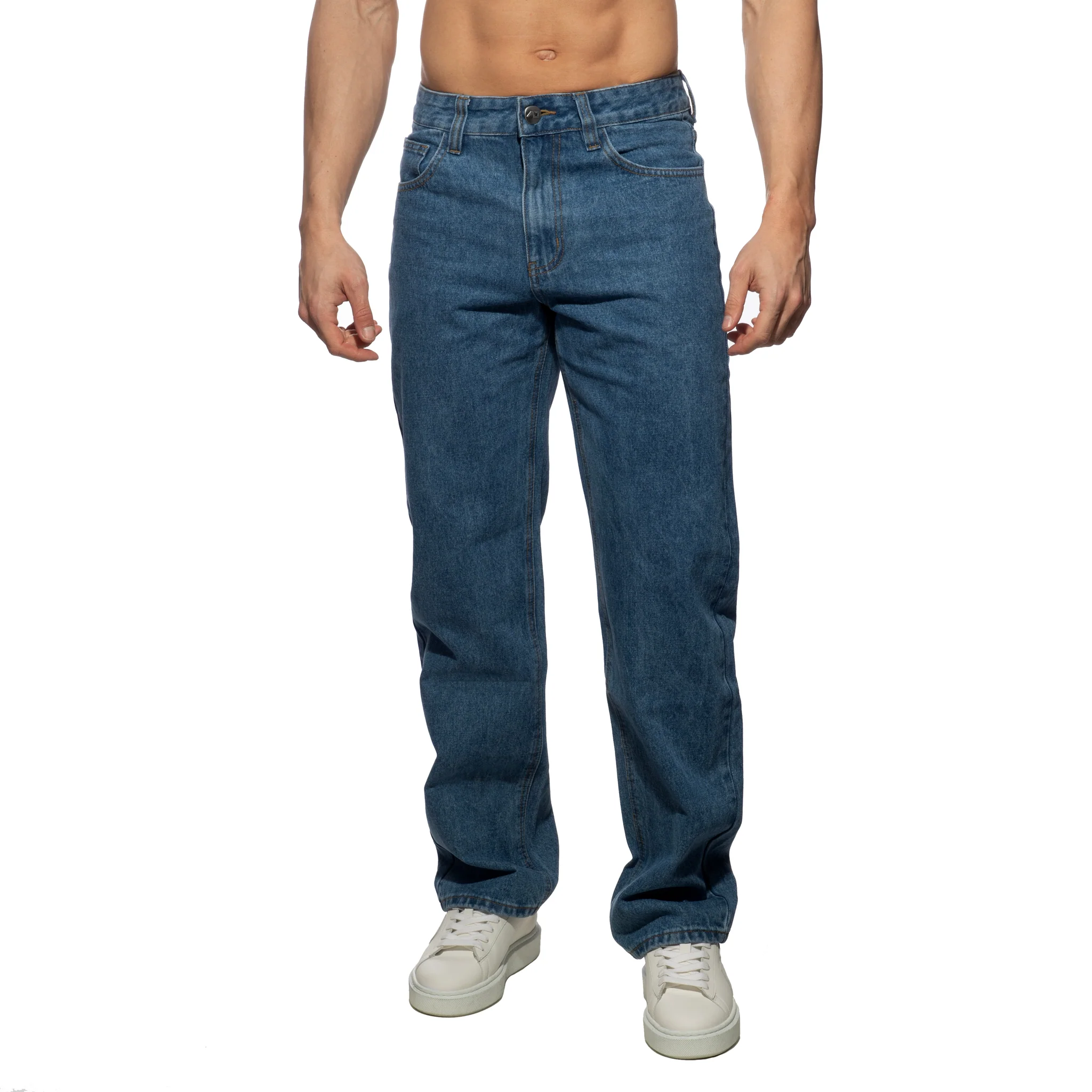 Addicted Denim Baggy Fit Jeans Dark Jeans AD1398 - Image 2
