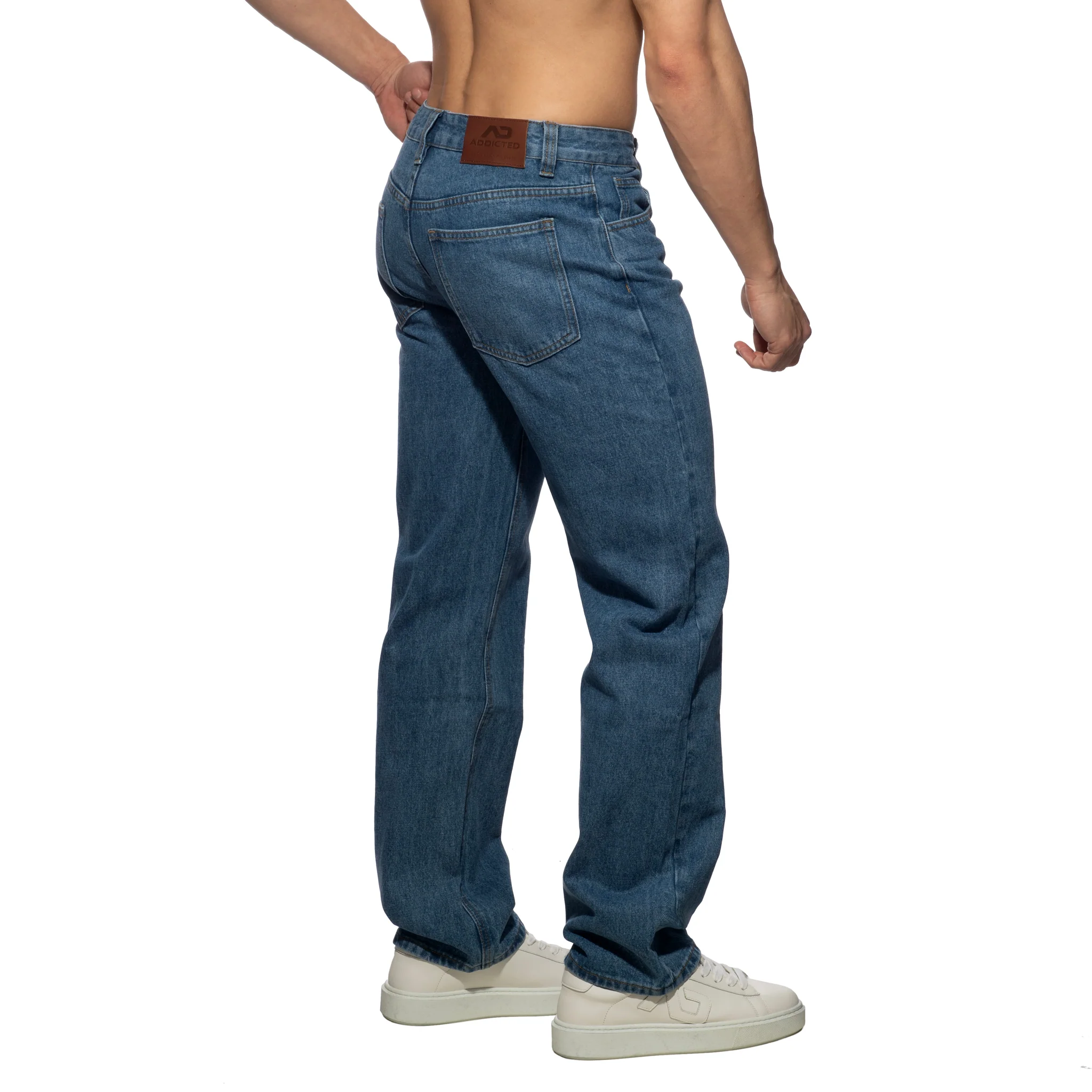 Addicted Denim Baggy Fit Jeans Dark Jeans AD1398 - Image 3