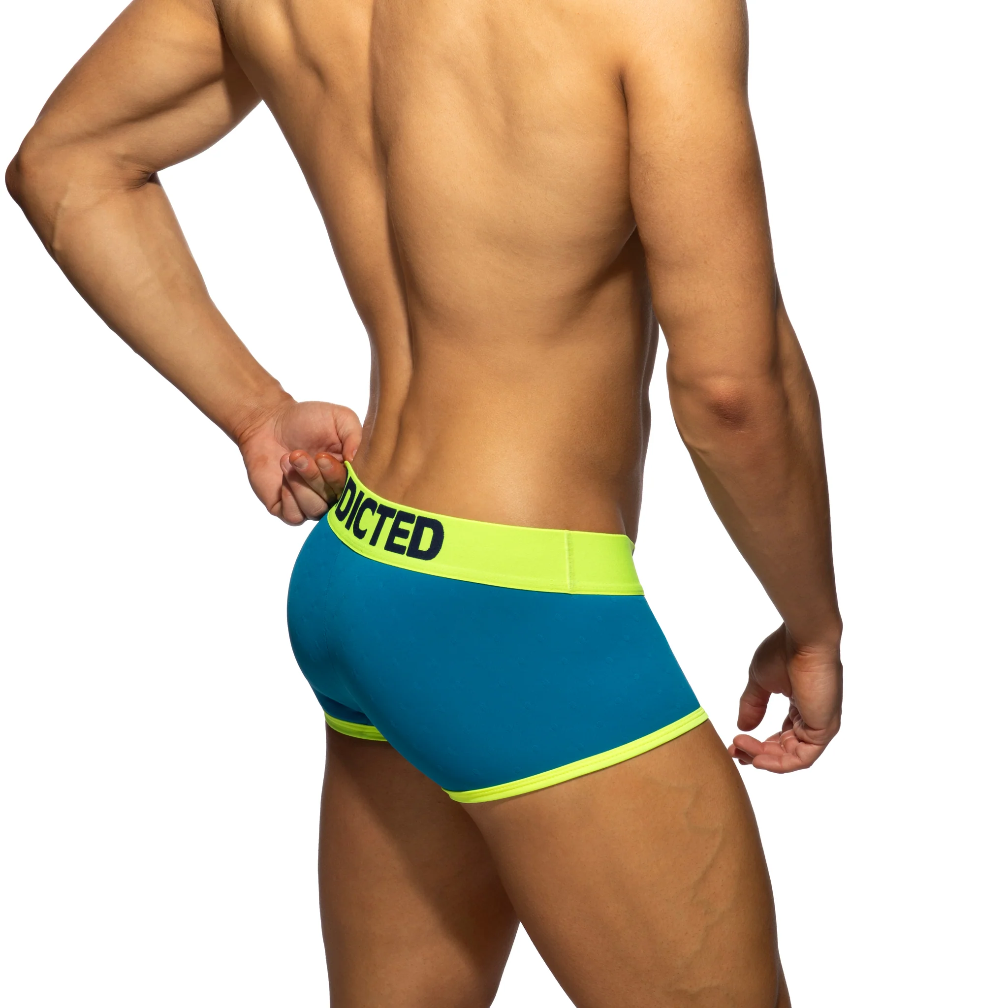 Addicted Dot Dot Dot Swimderwear Trunk Peacock AD1429 - Image 3
