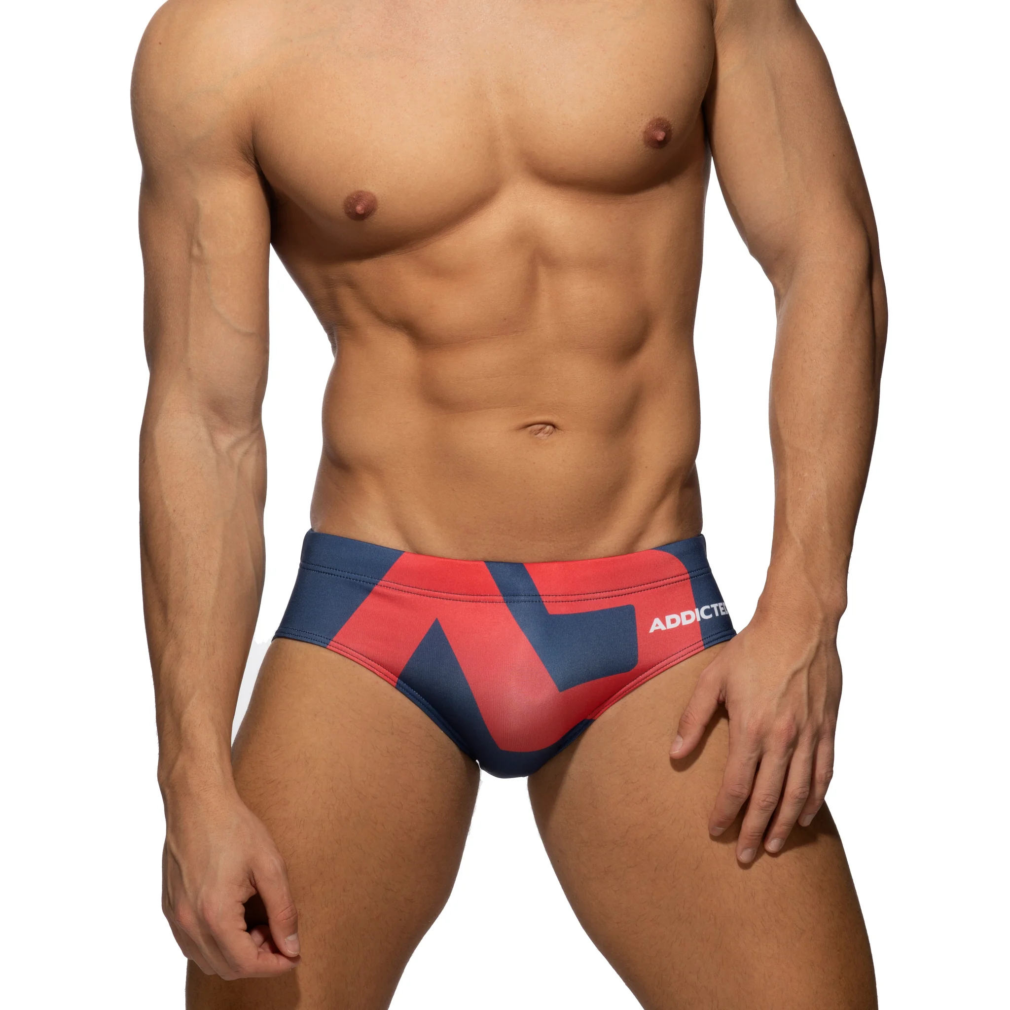 Addicted Extra-Large Logo Brief Navy ADS045 - Image 2