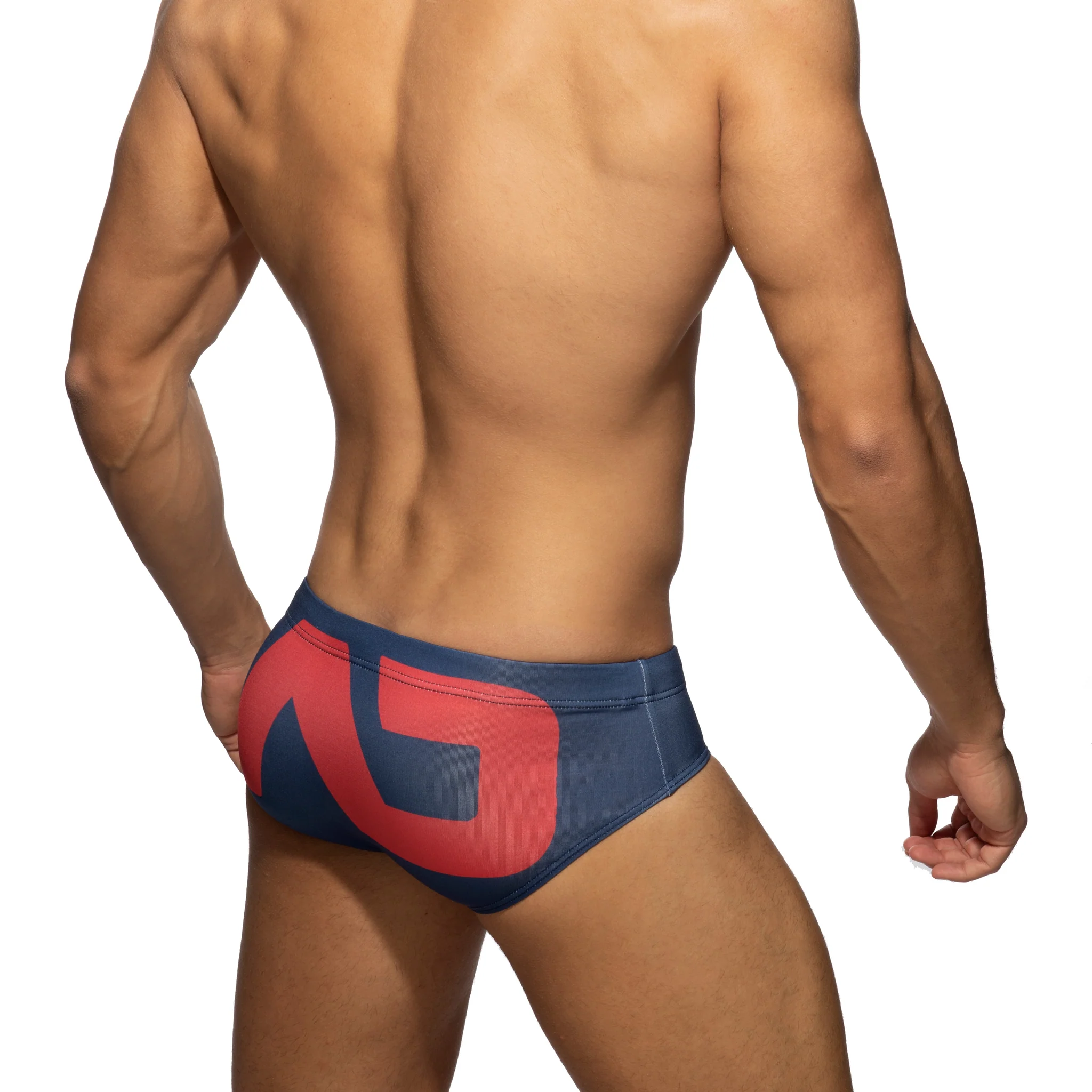 Addicted Extra-Large Logo Brief Navy ADS045 - Image 3
