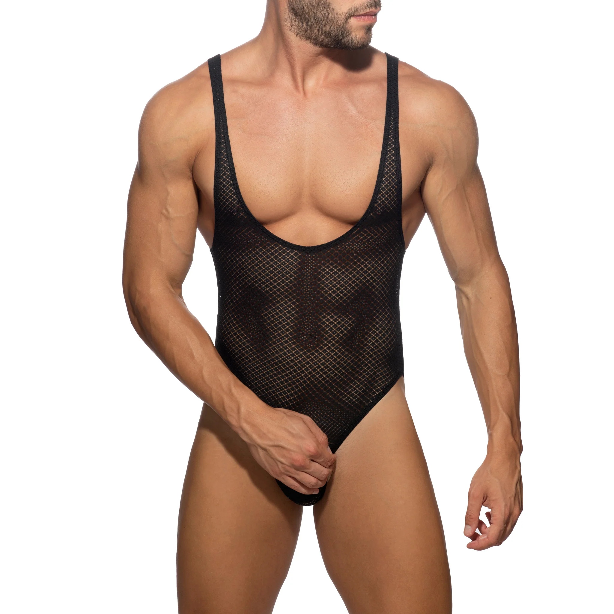 Addicted Fantasy Diamond Bodysuit Black AD1113 - Image 2