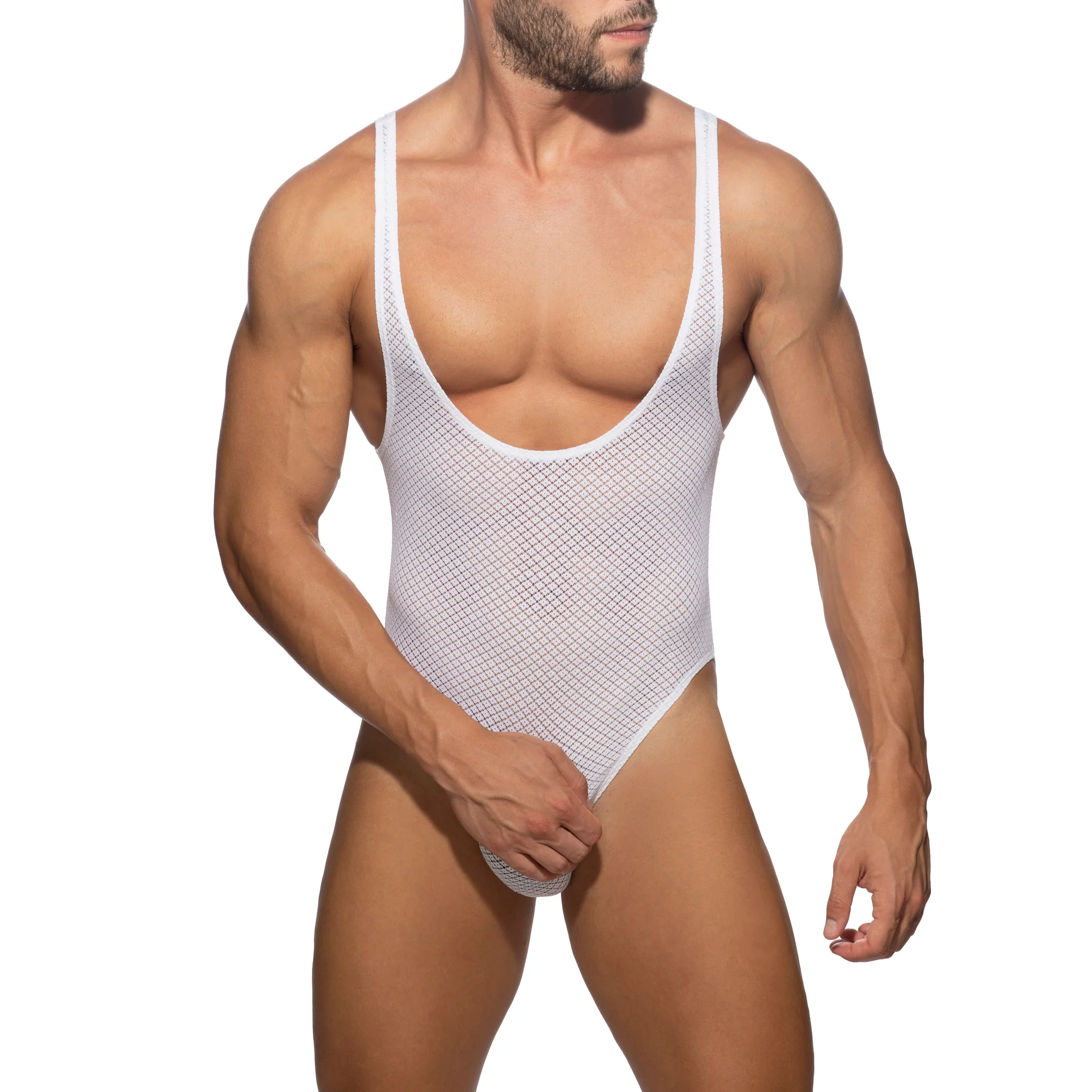 Addicted Fantasy Diamond Bodysuit White AD1113 - Image 2