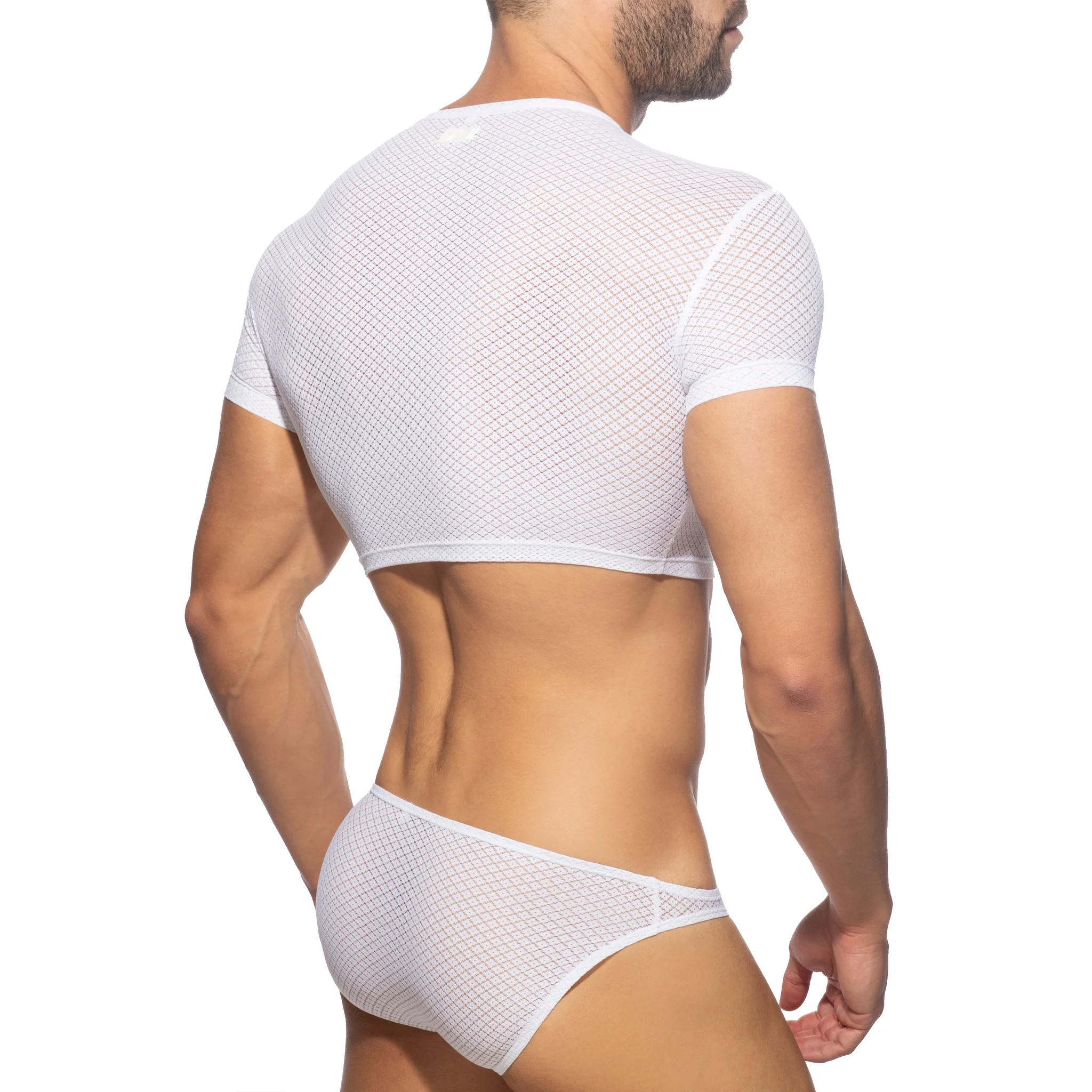 Addicted Fantasy Diamond Crop Top White AD1082 - Image 3