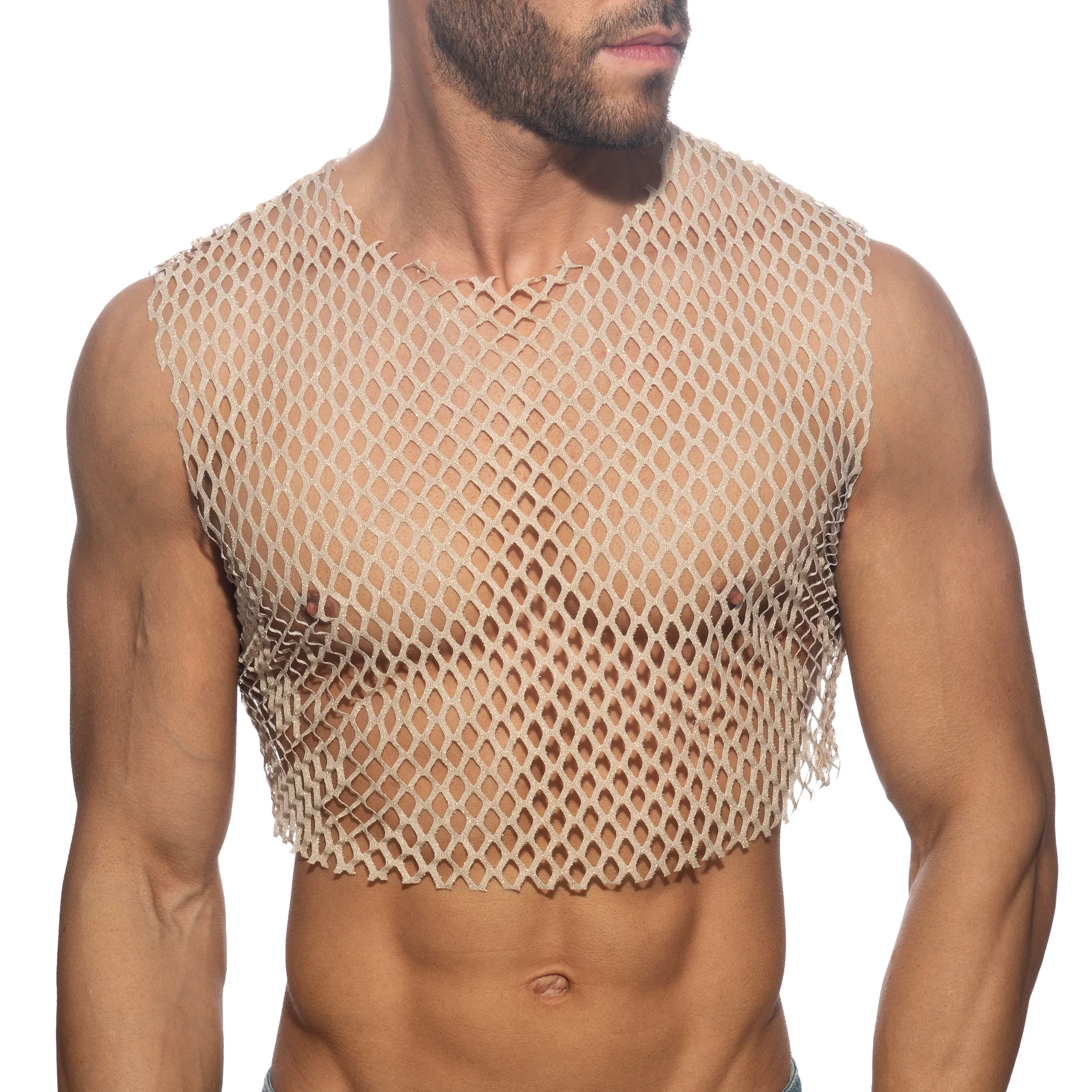 Addicted Flamboyant Crop Top Beige ADP12 - Image 2