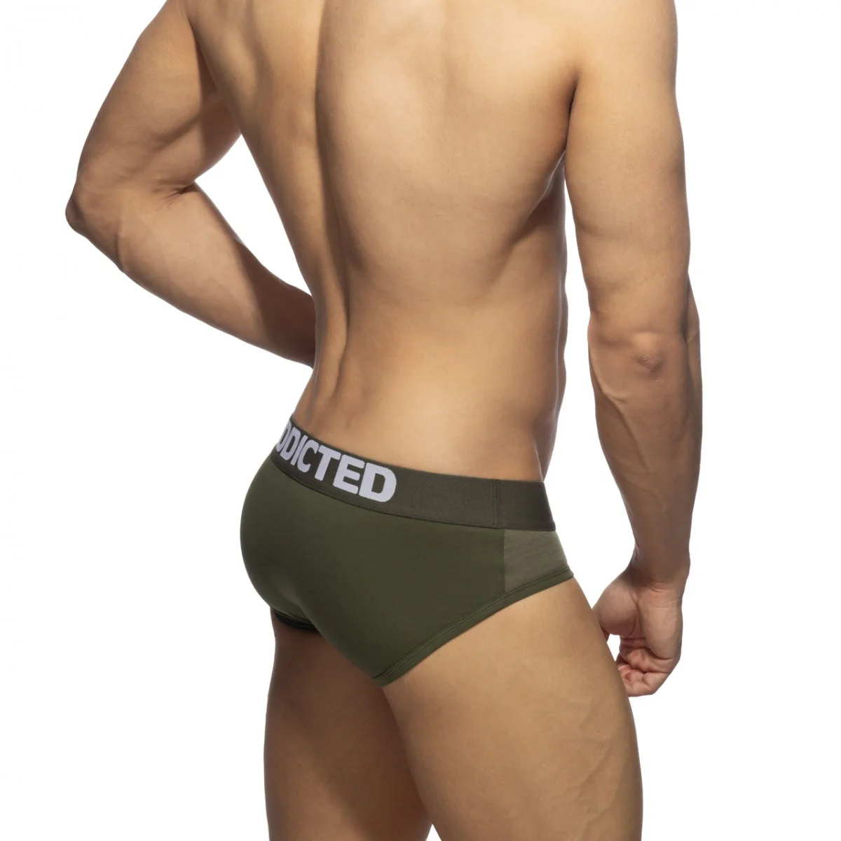 Addicted Flame Cotton Basic Brief Khaki AD2207 - Image 3