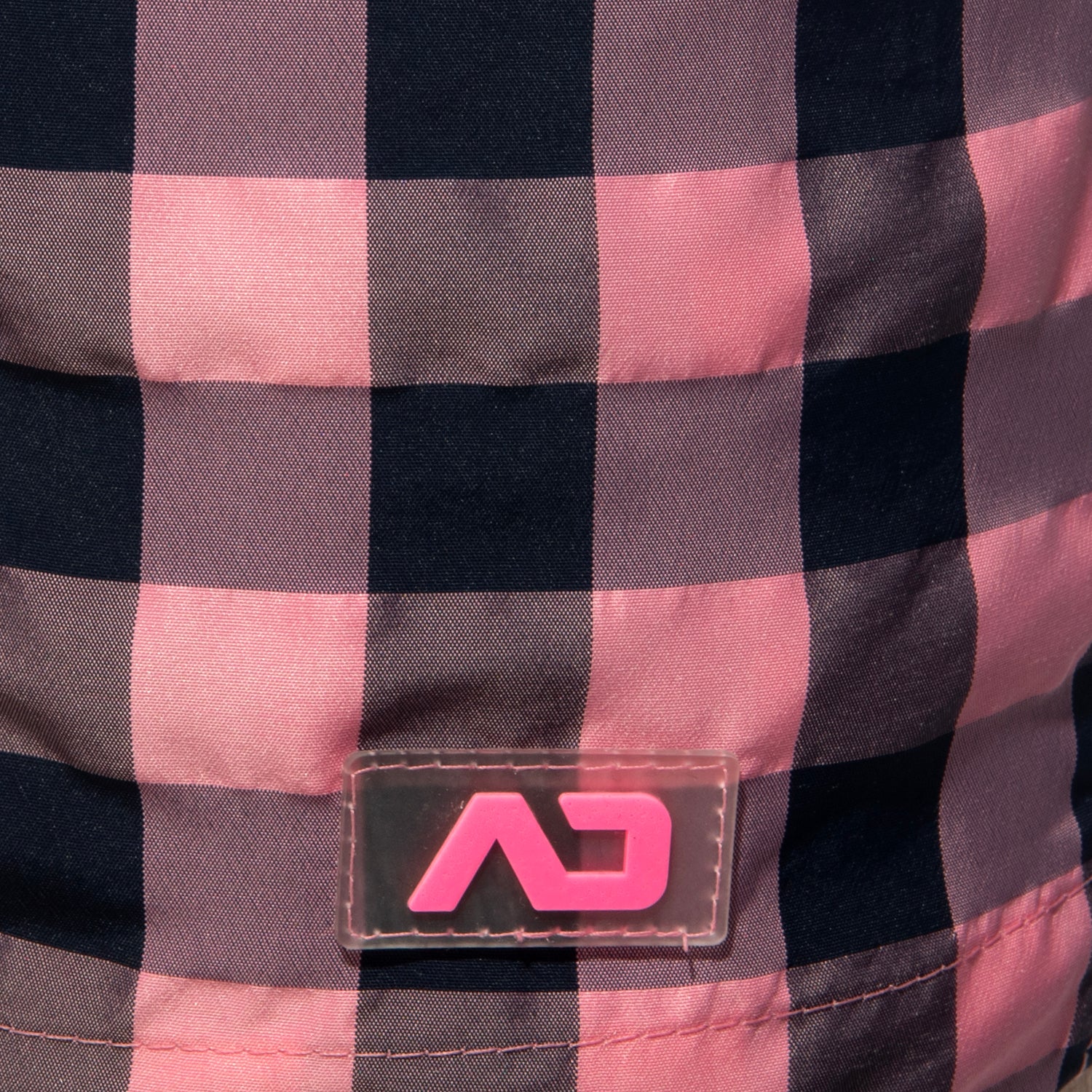 Addicted Flashy Squares Swim Shorts Pink ADS350 - Image 4