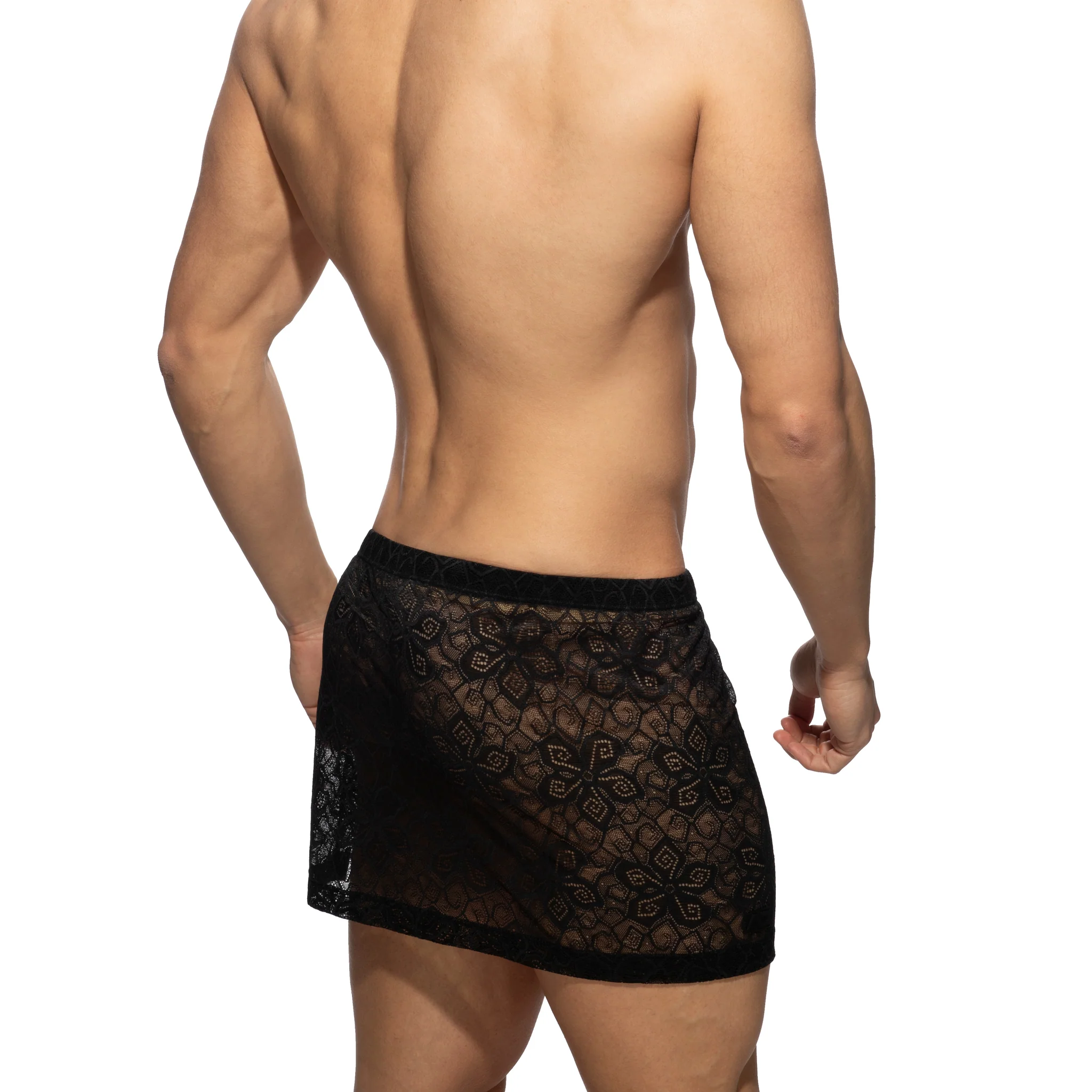 Addicted Flowery Lace Skirt Black AD1254 - Image 3