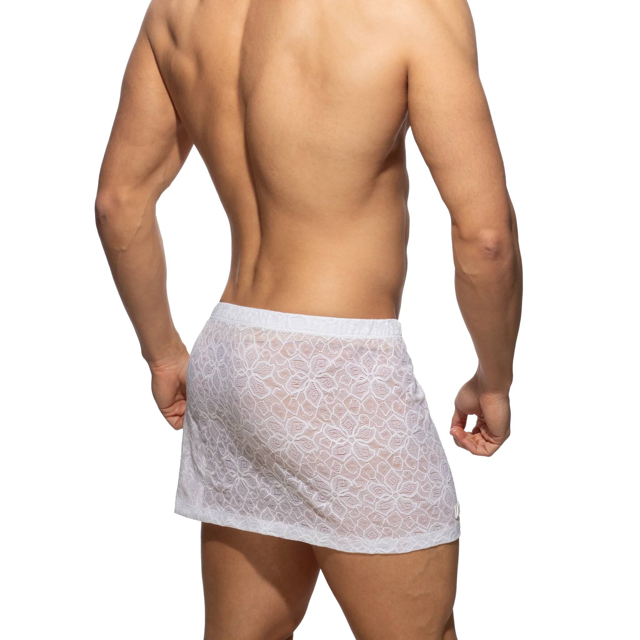 Addicted Flowery Lace Skirt White AD1254 - Image 3