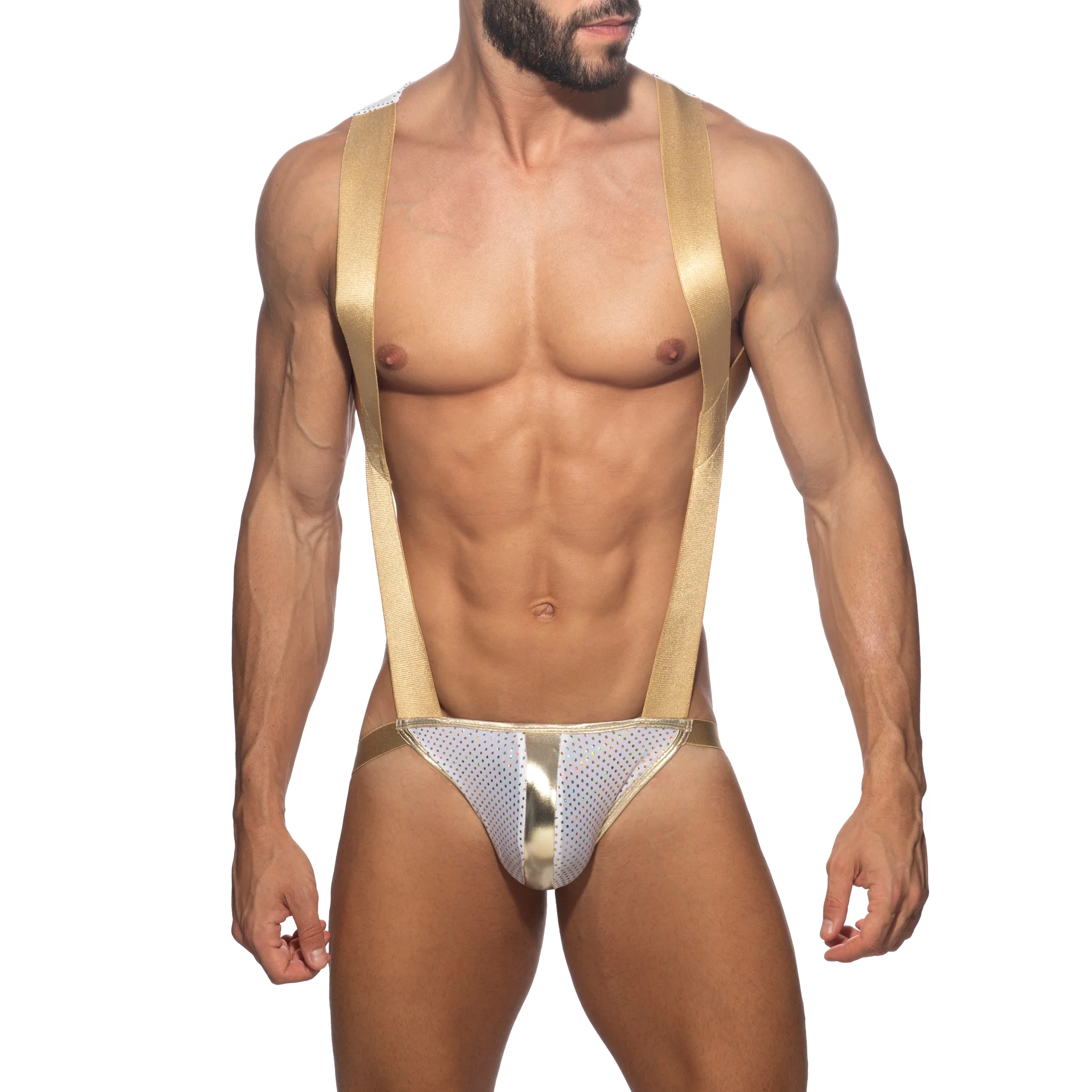 Addicted Gold Spots Party Body Harness Gold ADP19 - Image 2