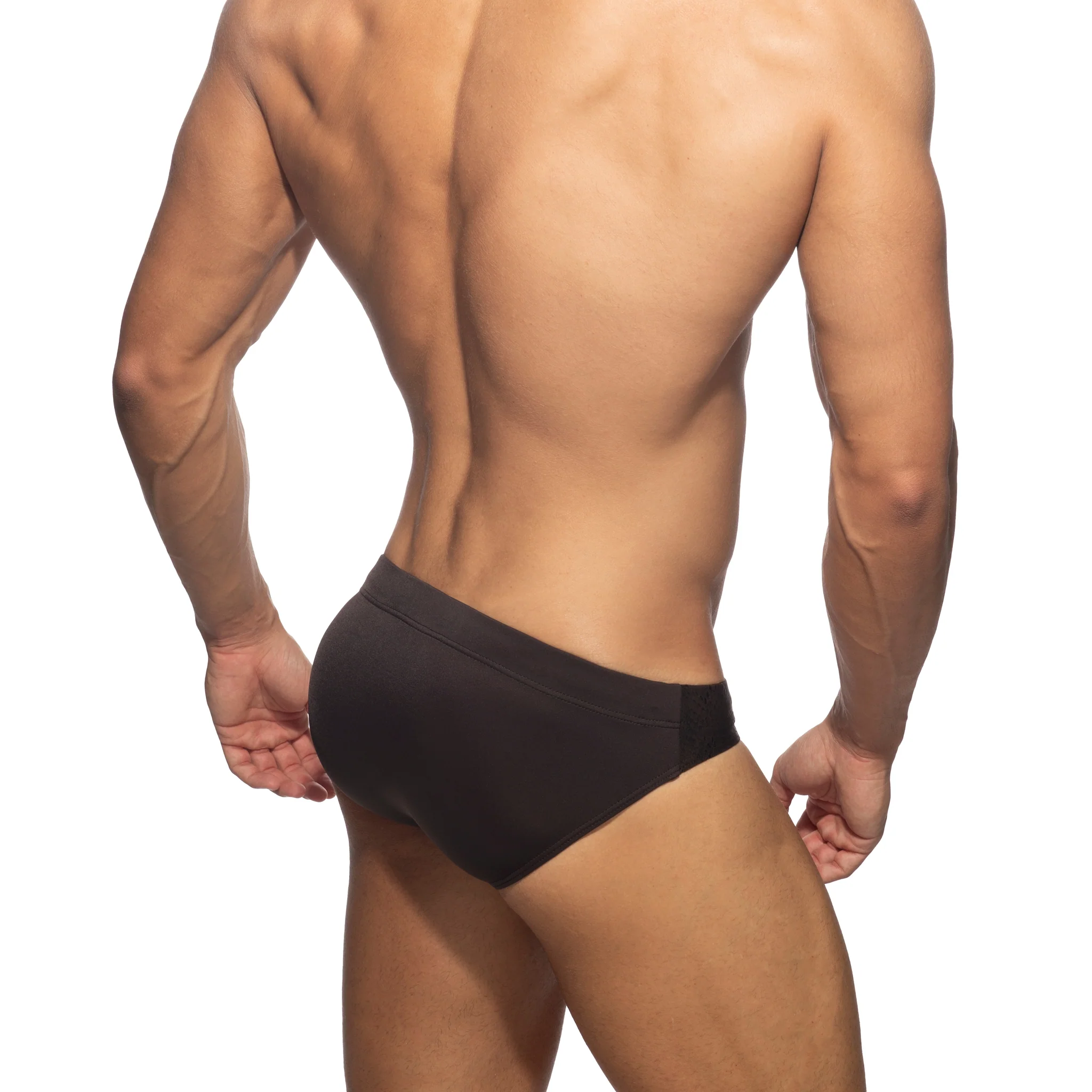 Addicted Golden Snake Swim Brief Brown ADS319 - Image 3