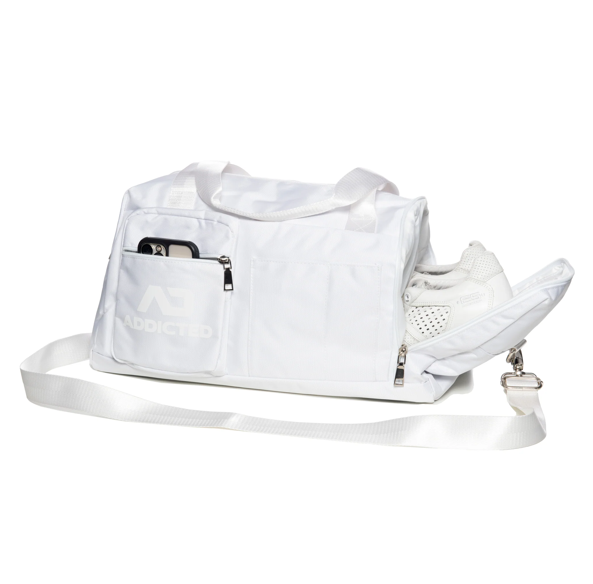 Addicted Gym Bag White AD1075 - Image 3