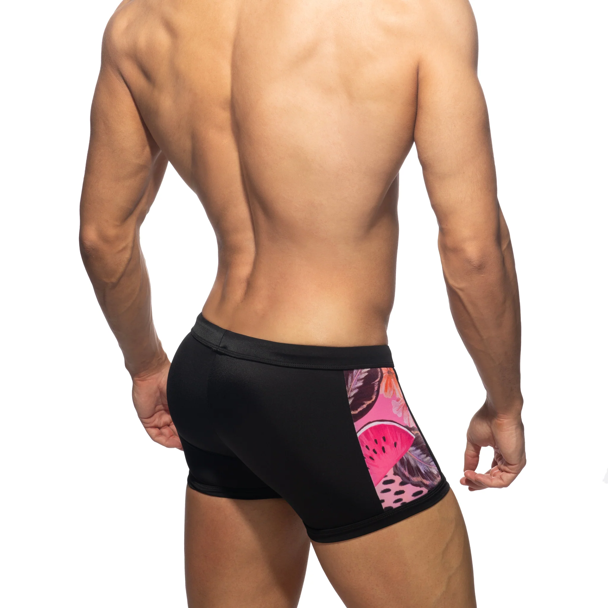 Addicted Hydrangea Swim Trunk Black ADS365 - Image 3