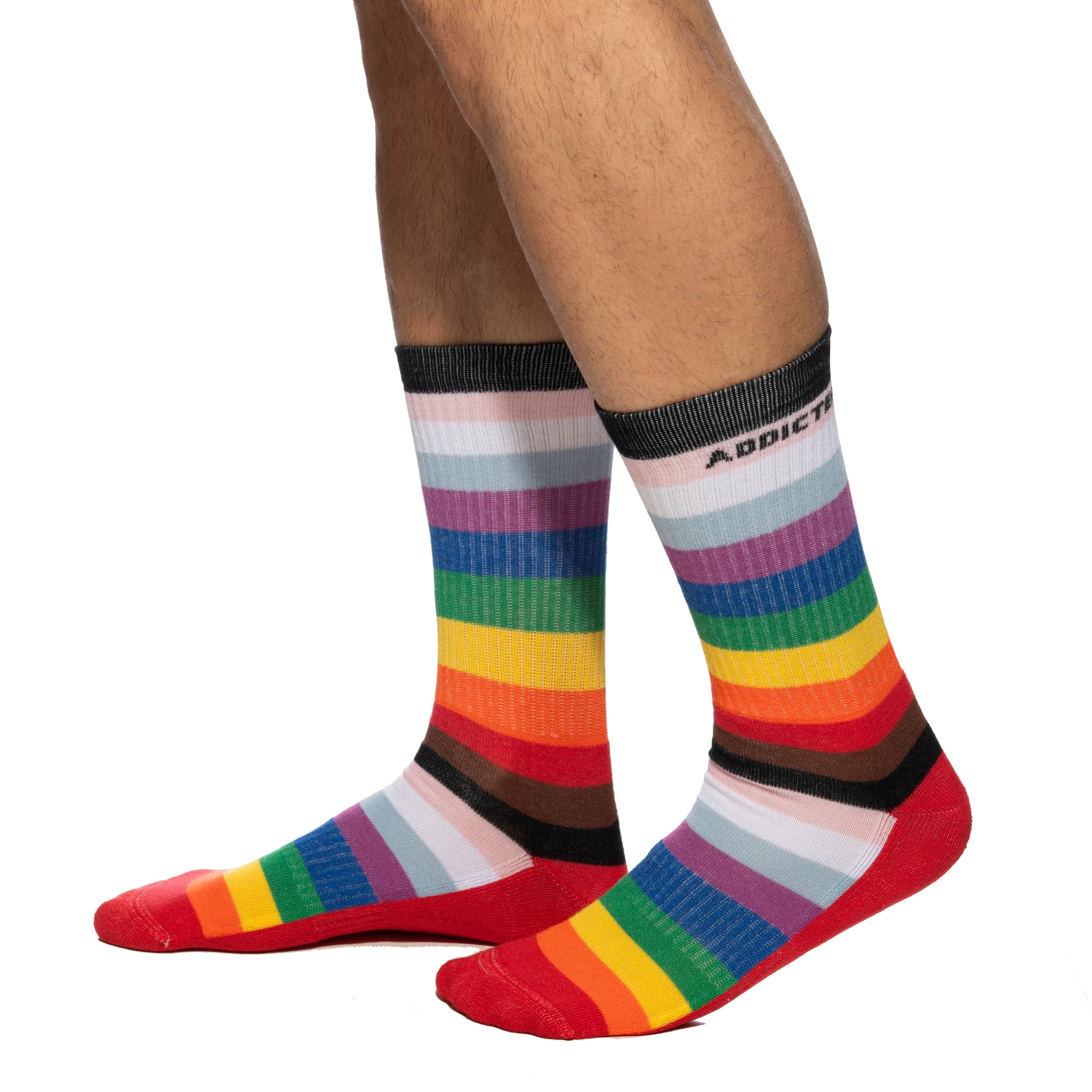 Addicted Inclusive Rainbow Socks Rainbow AD1252