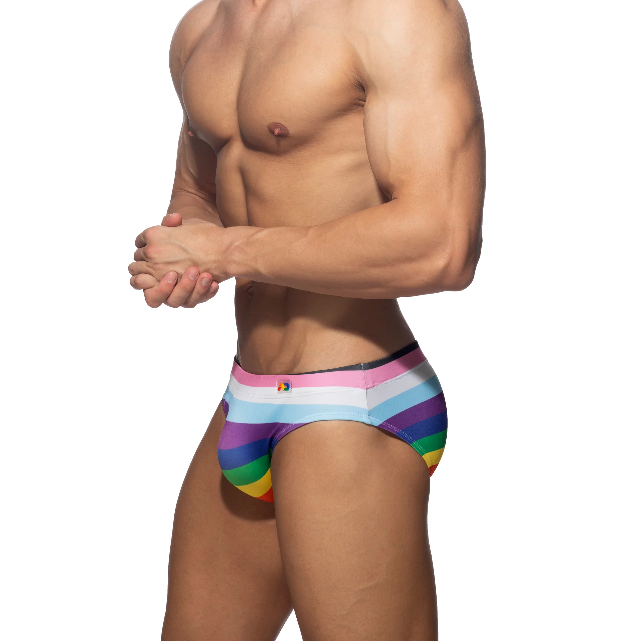 Addicted Inclusive Rainbow Swim Brief Rainbow ADS323