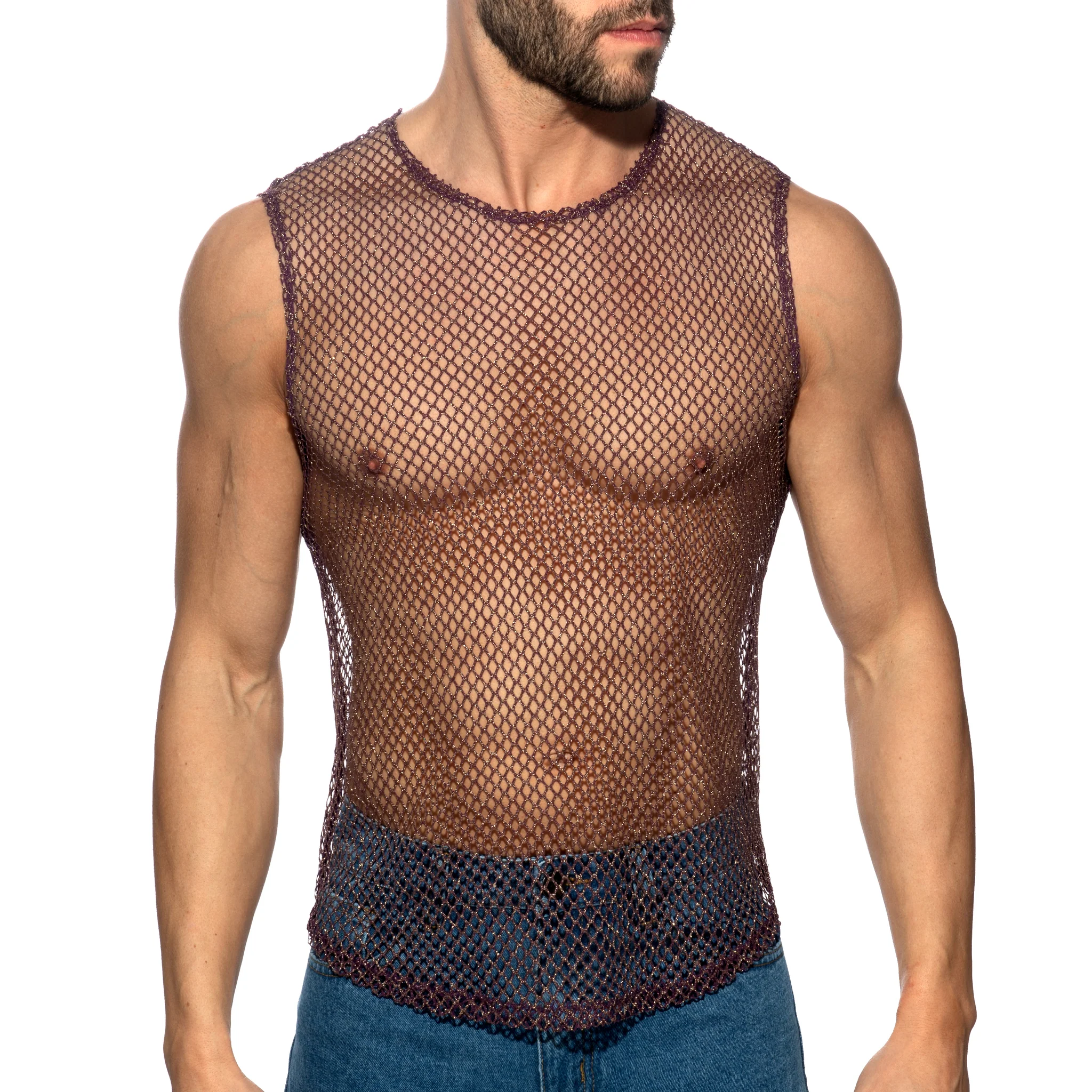 Addicted Keep Partying Tank Top Aubergine ADP22 - Image 2