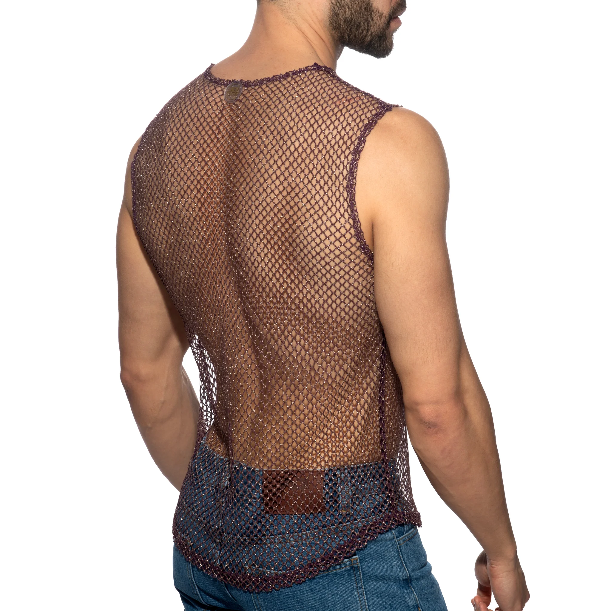 Addicted Keep Partying Tank Top Aubergine ADP22 - Image 3