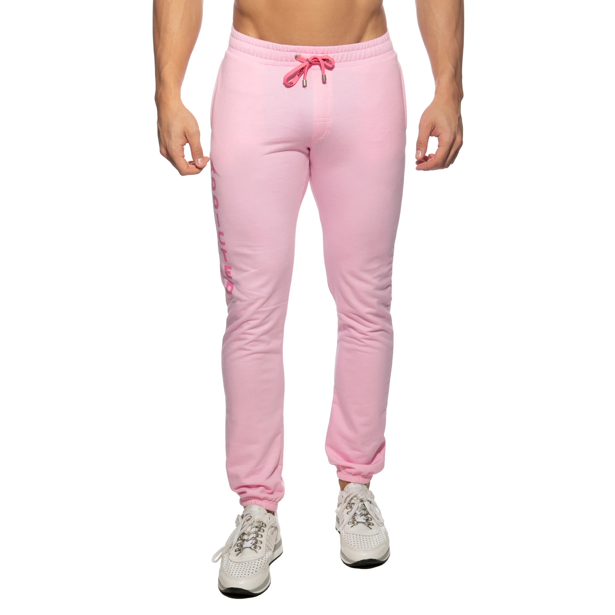 Addicted Long Jogging Pants Pink AD999 - Image 2