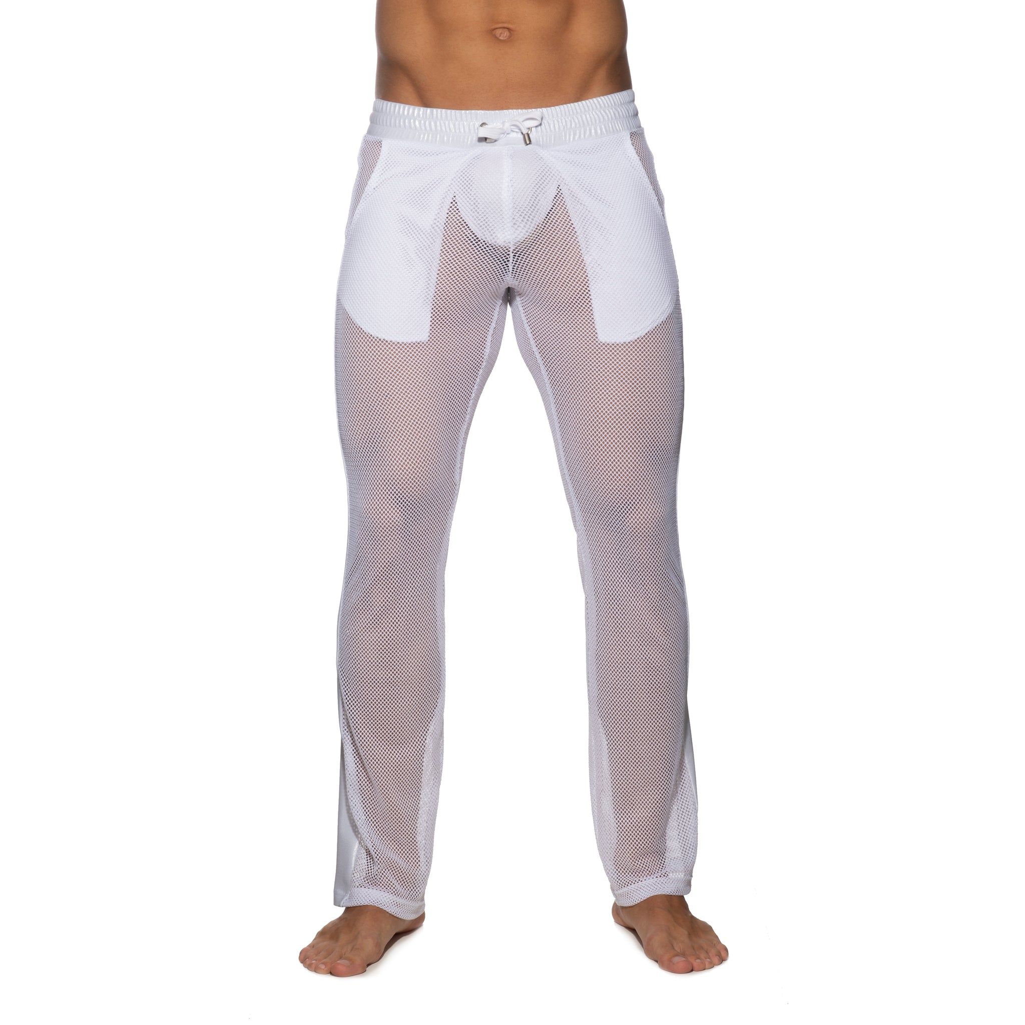 Addicted Long Mesh Pant White AD963 - Image 2