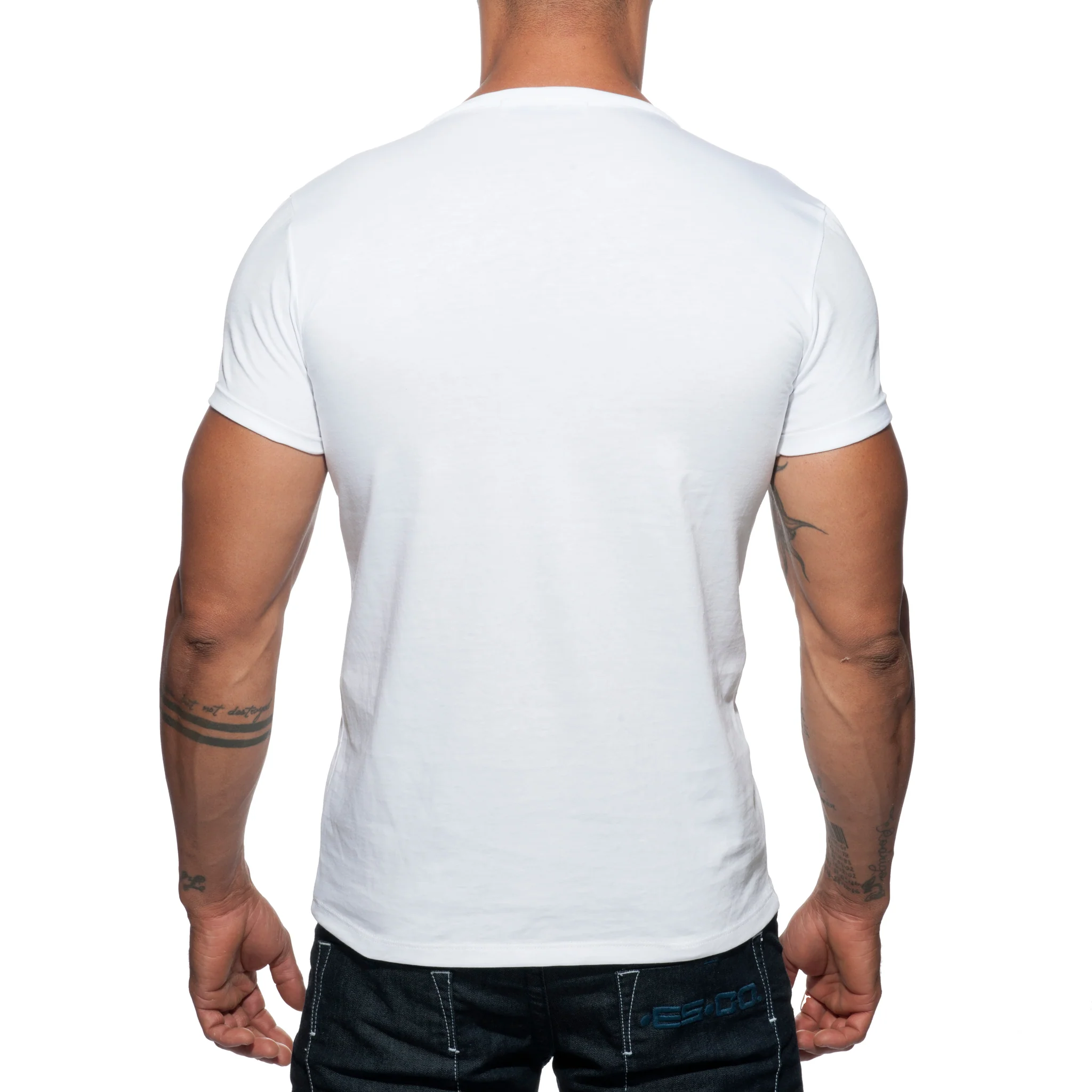 Addicted Military T-Shirt White AD610 - Image 2