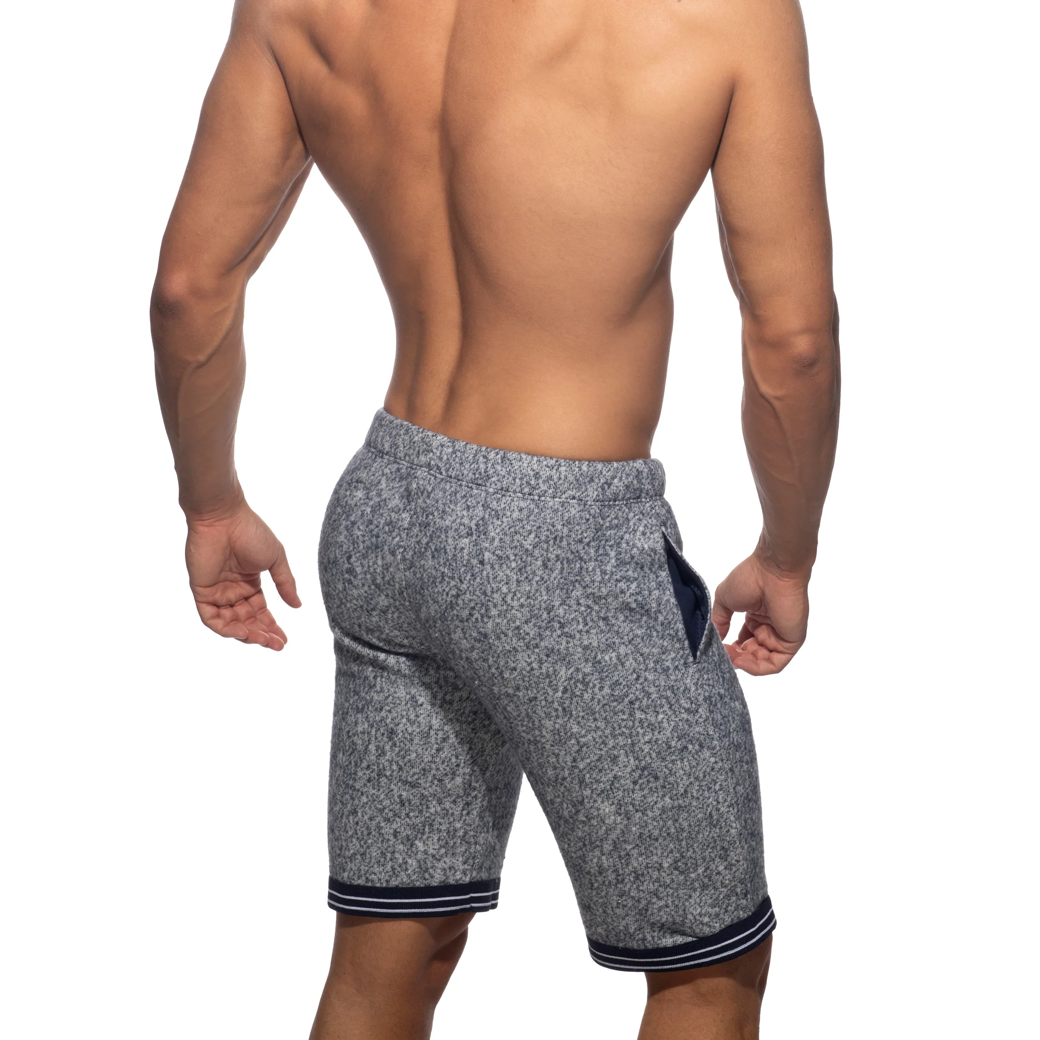 Addicted Mottled Bermuda Shorts Navy AD1210 - Image 3