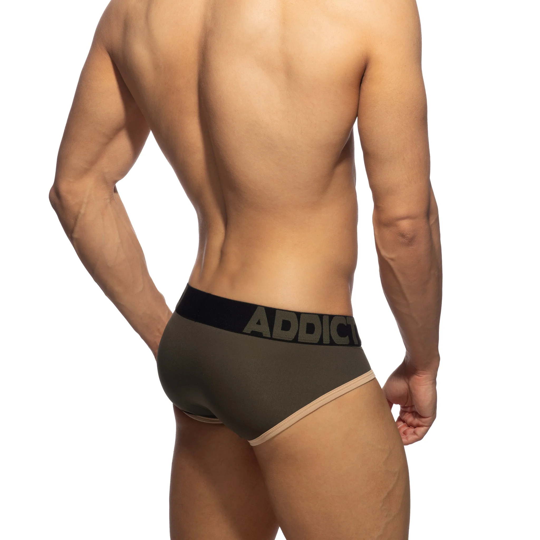 Addicted Naked Feeling Brief Khaki AD1358 - Image 3