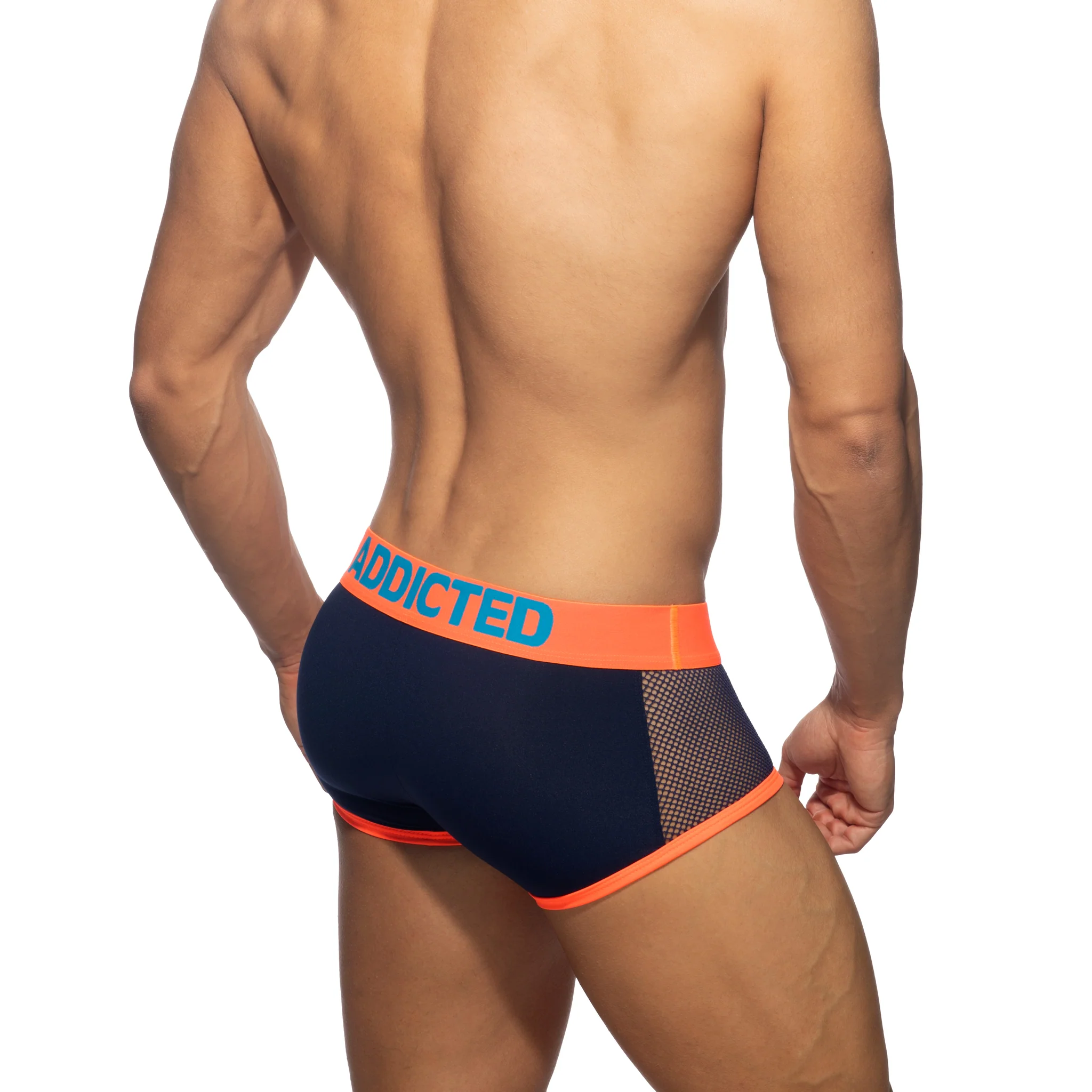 Addicted Neon Mesh Trunk Navy AD1219 - Image 3