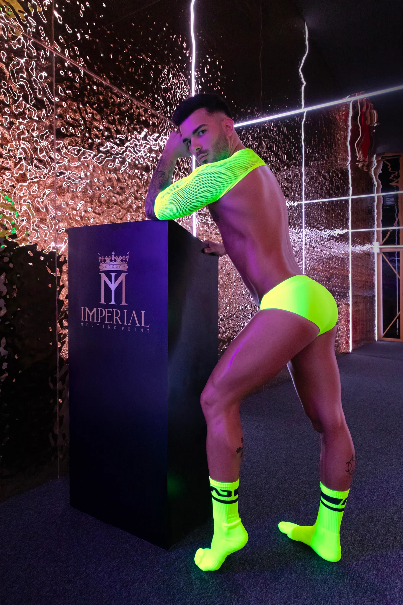 Addicted Neon Swim Bikini Brief Neon Yellow ADS284 - Image 4