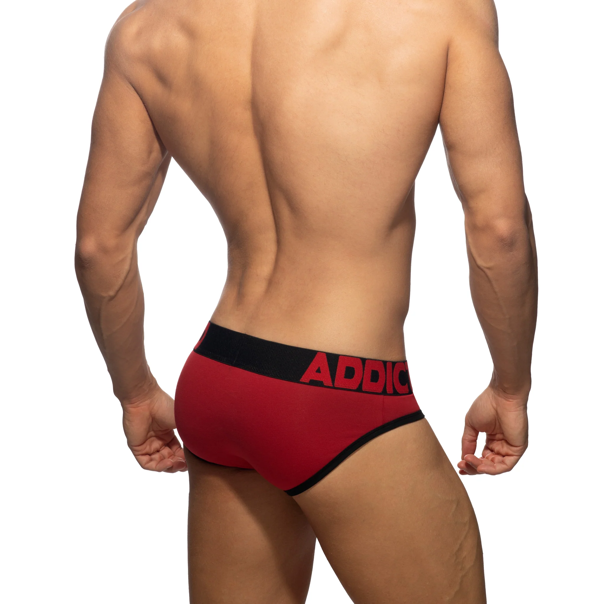 Addicted Open Fly Cotton Brief Black AD1202 - Image 3