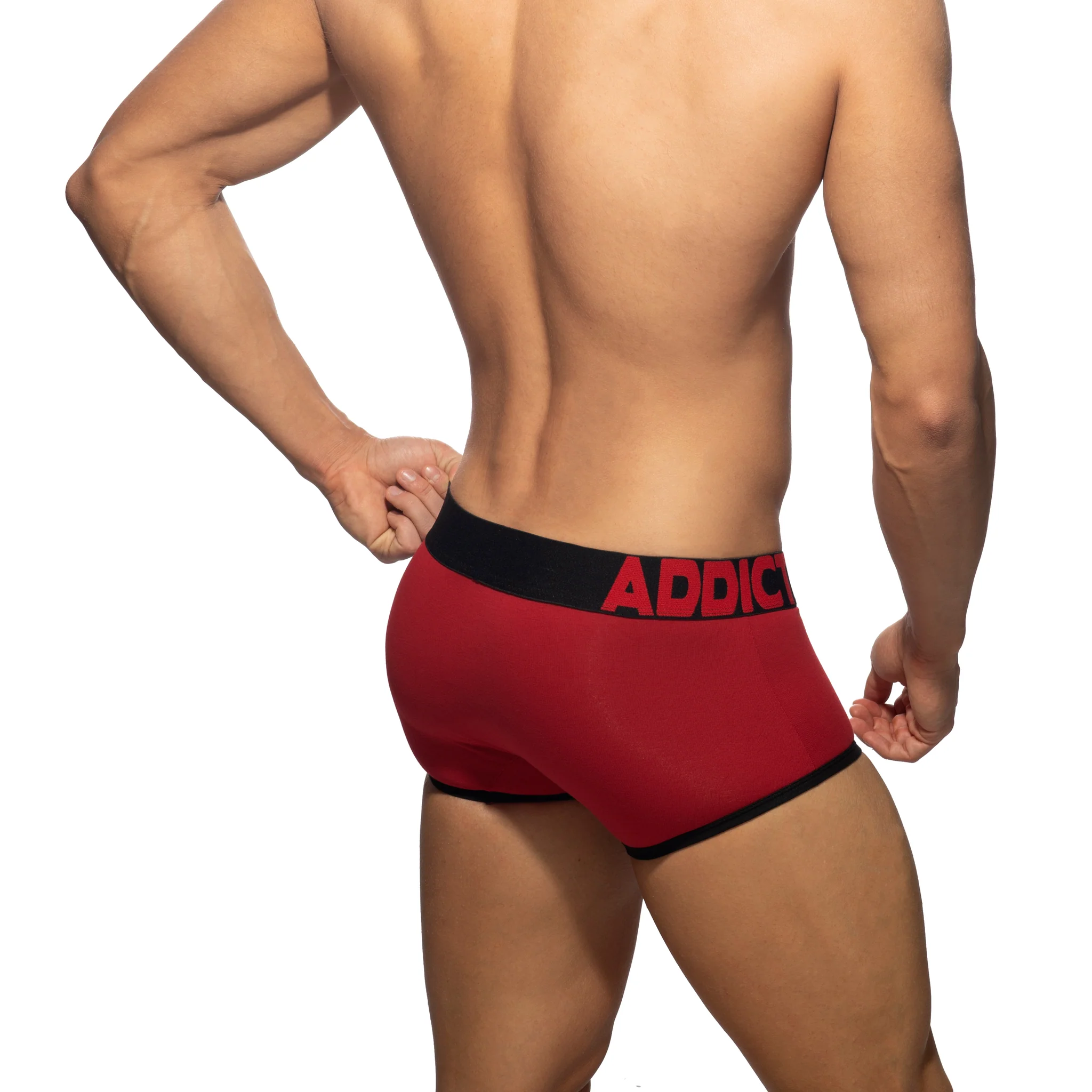 Addicted Open Fly Cotton Trunk Black AD1203 - Image 3