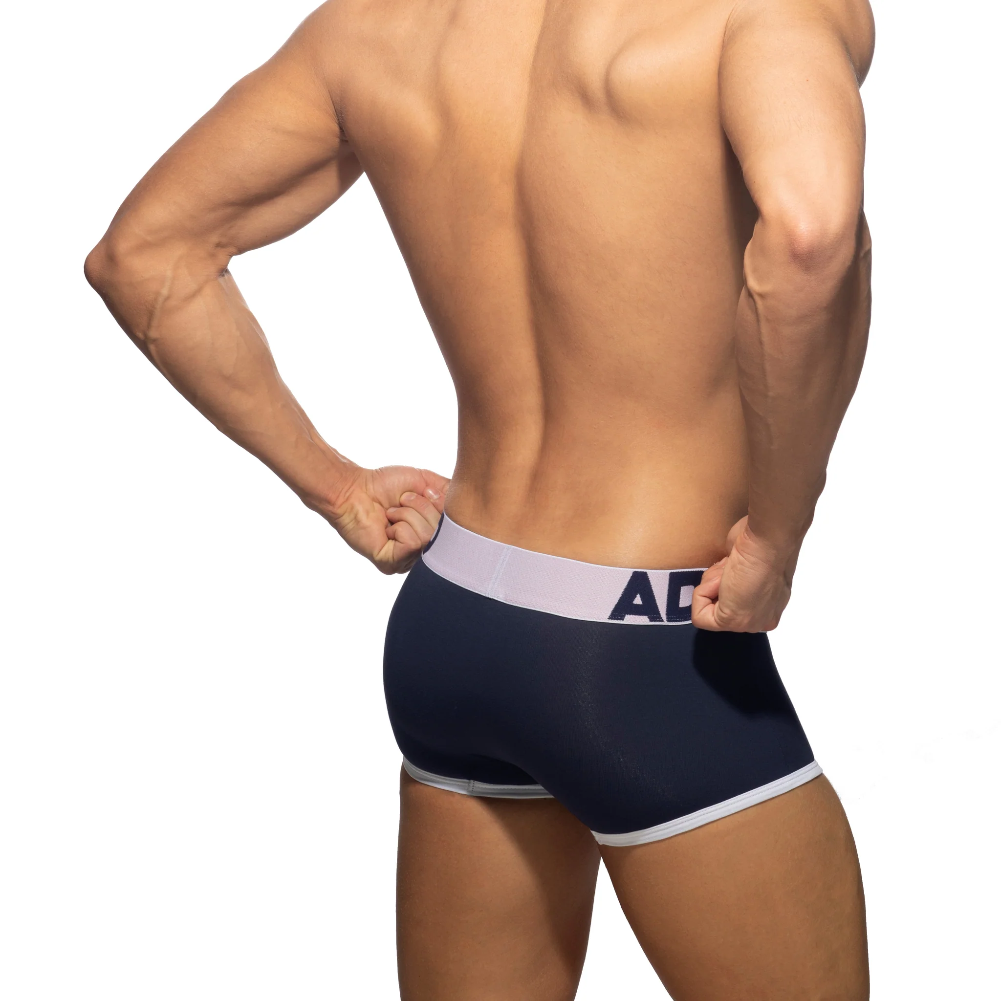 Addicted Open Fly Cotton Trunk White AD1203 - Image 3