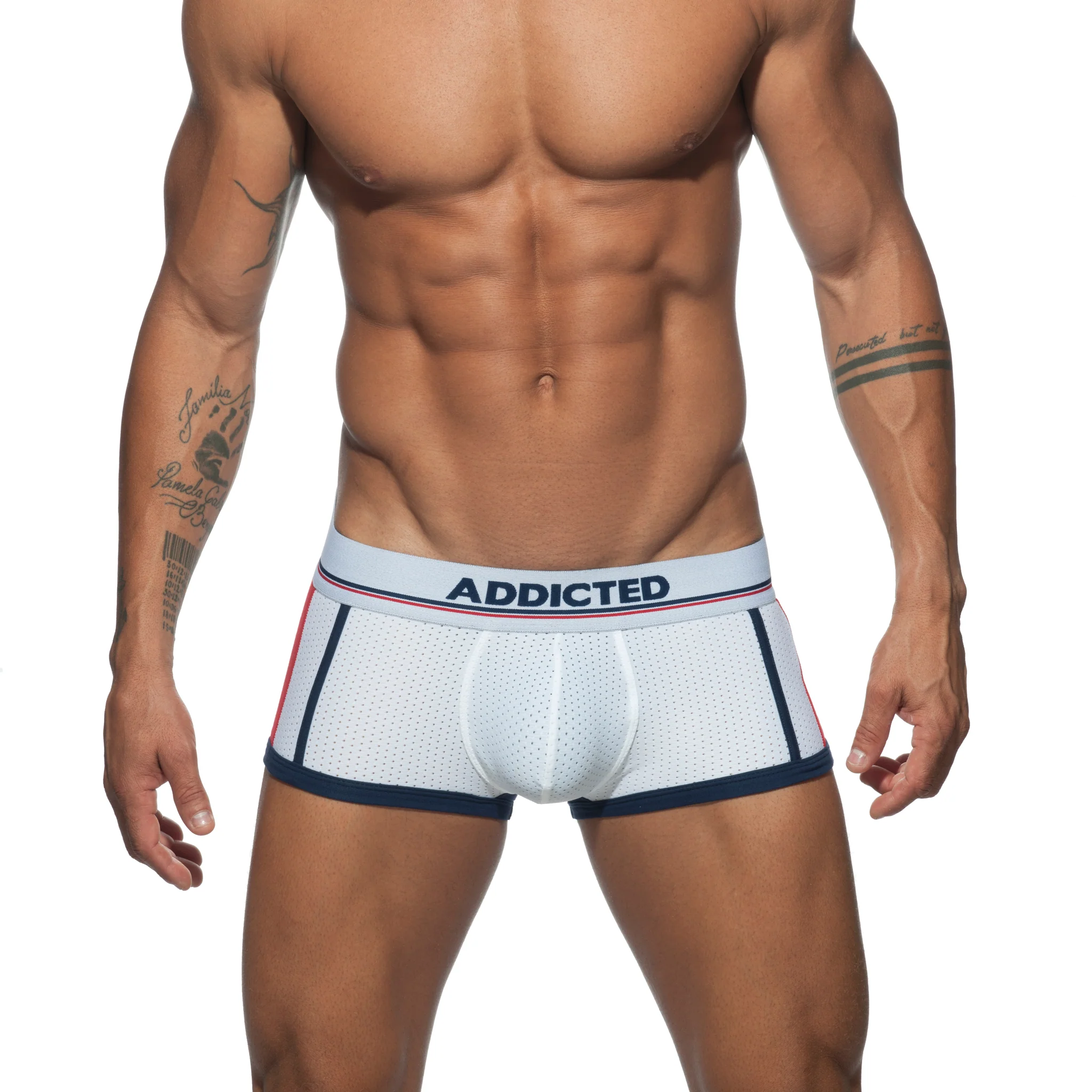 Addicted Open Sport Mesh Trunk White AD741 - Image 2