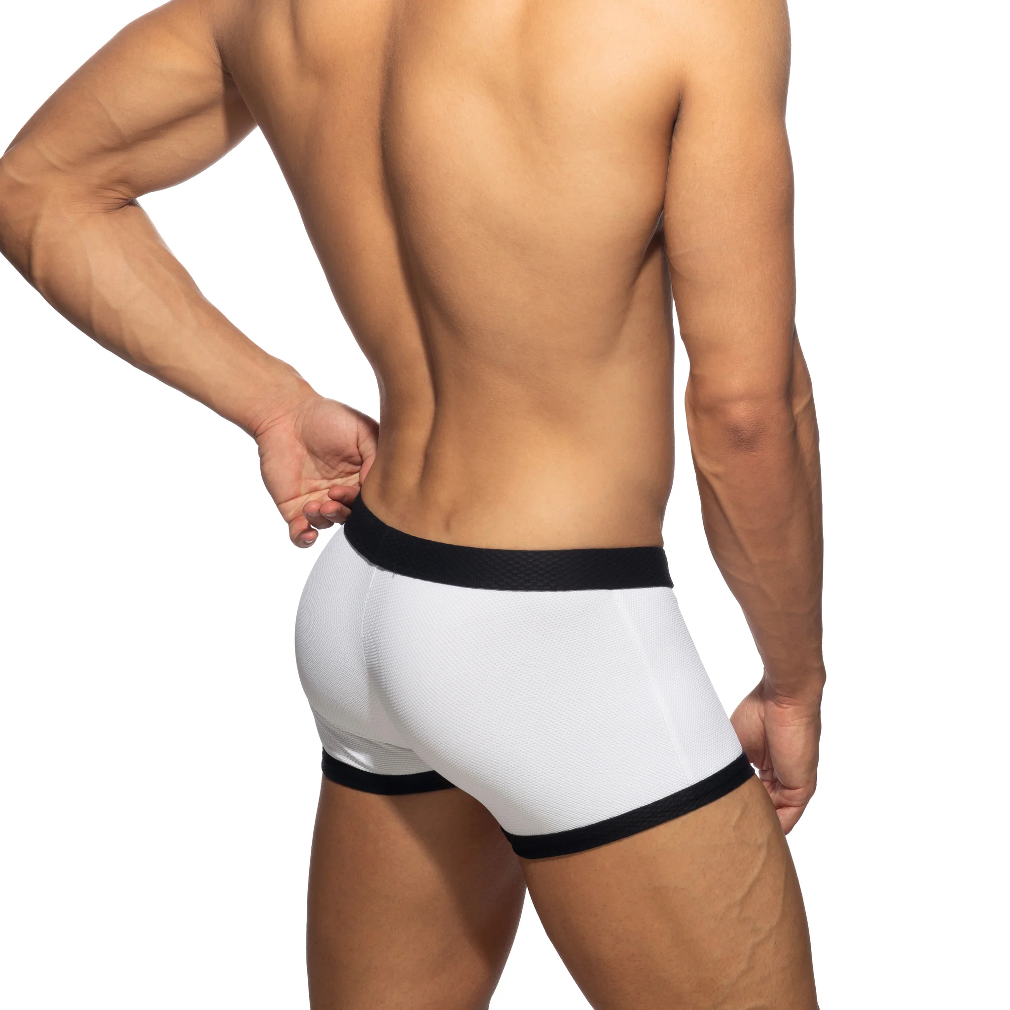 Addicted Pique Classic Swim Trunk White ADS381 - Image 3
